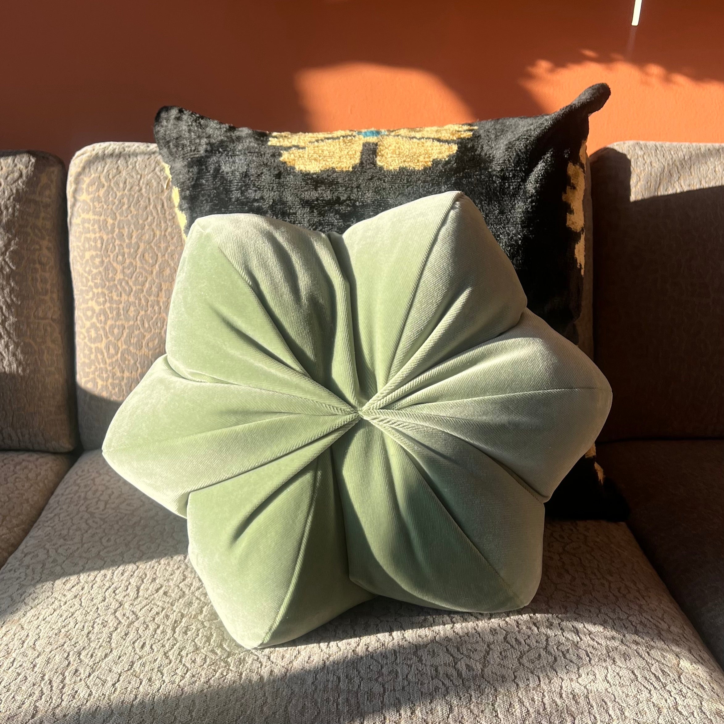 17" Star Anise Pillow by Anjia Jalac
