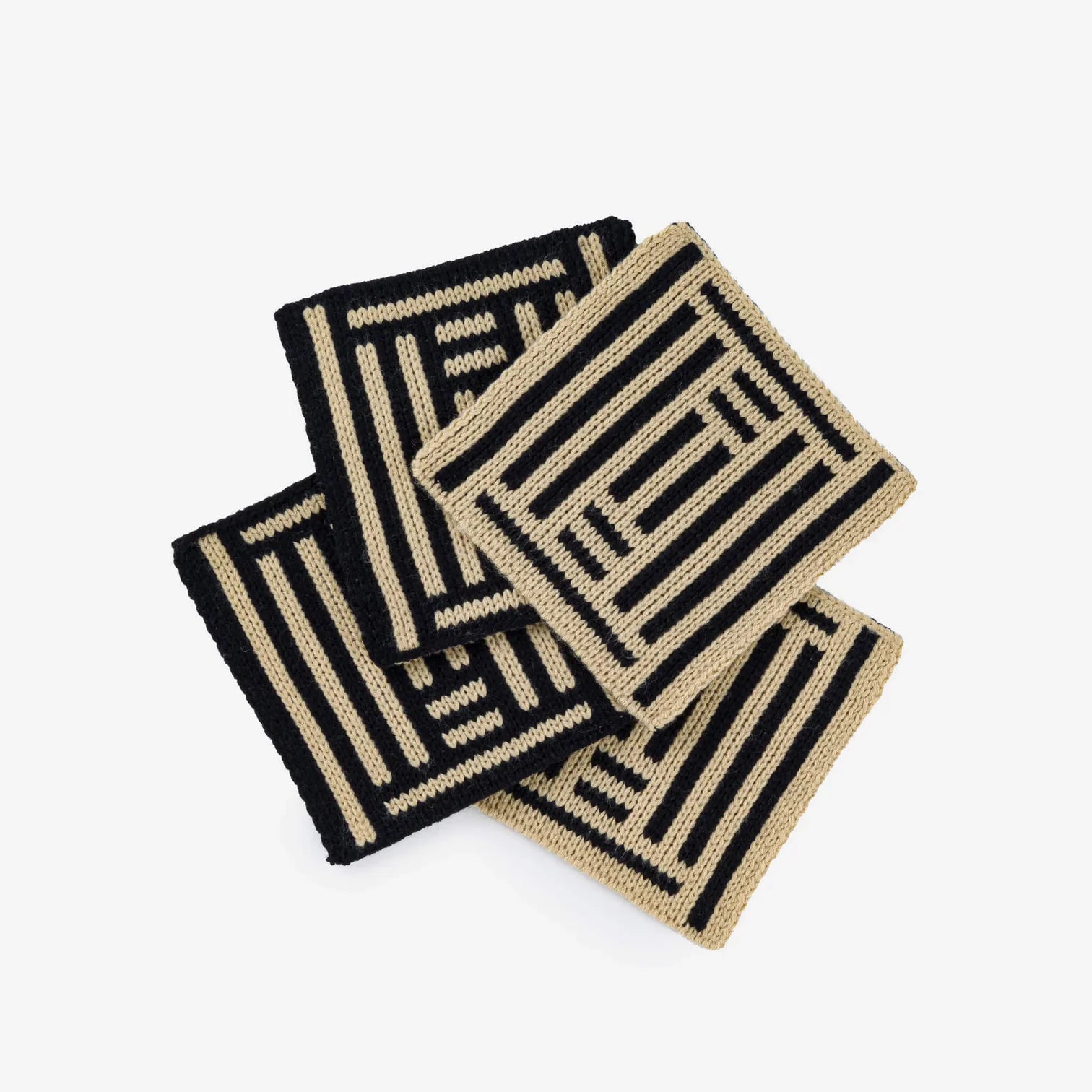 "Columns" Knit Coaster Set by Verloop