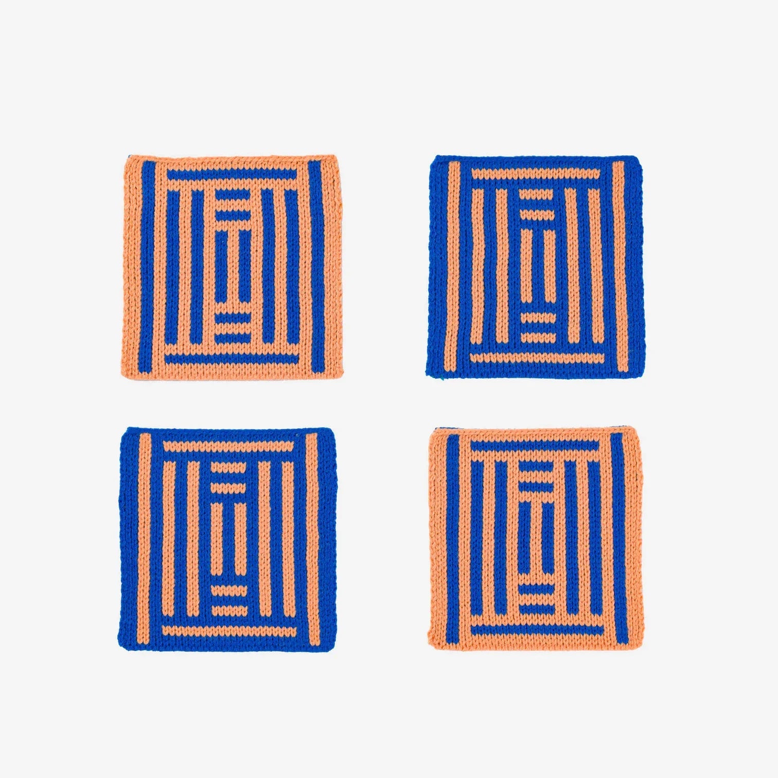 "Columns" Knit Coaster Set by Verloop