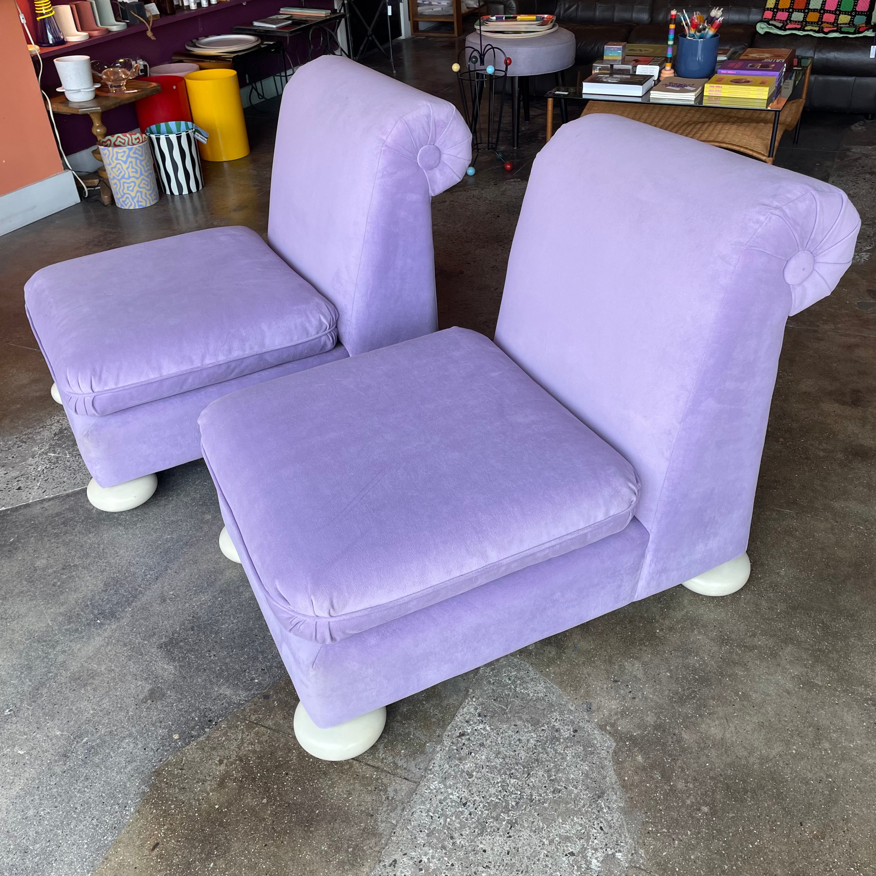1970's Reupholstered Milo Baughman for Thayer Coggin Scroll Armchairs - 1 available