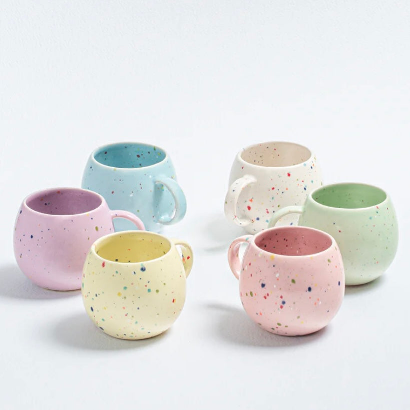 Speckled Ceramic Ball Mugs by Egg Back Home - 250 ml