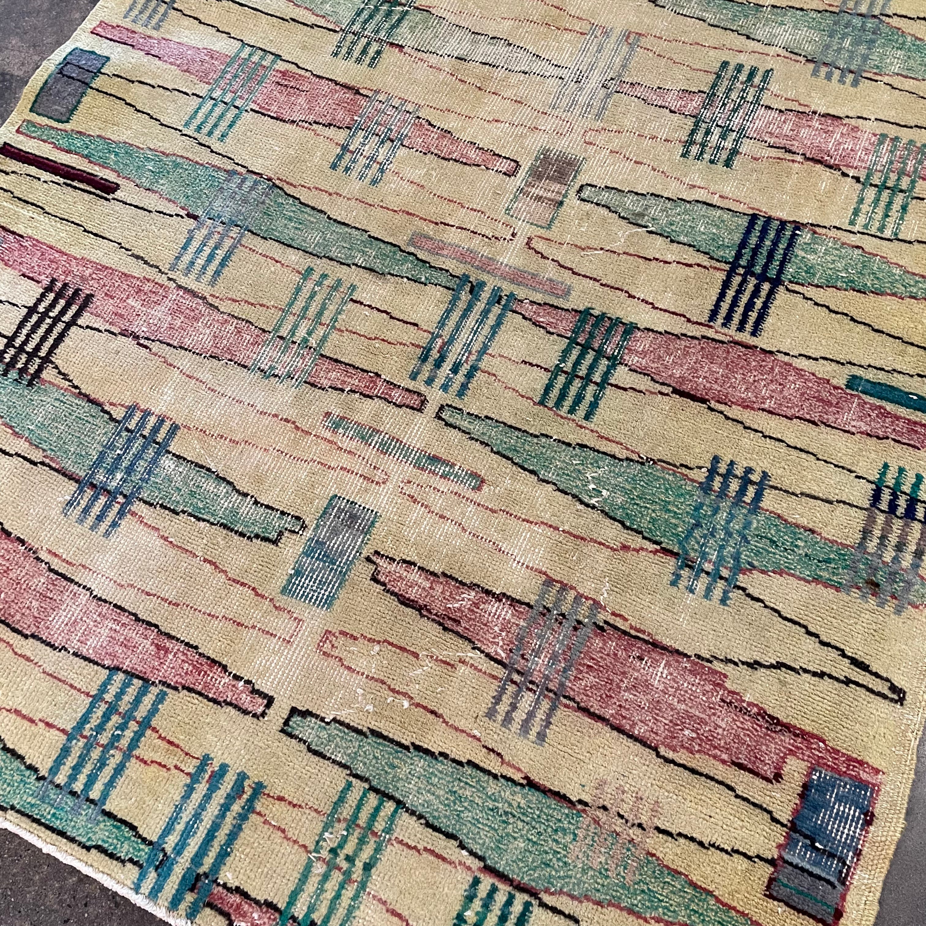 3’10” x 6’1” Mid-century Zeki Muren Rug