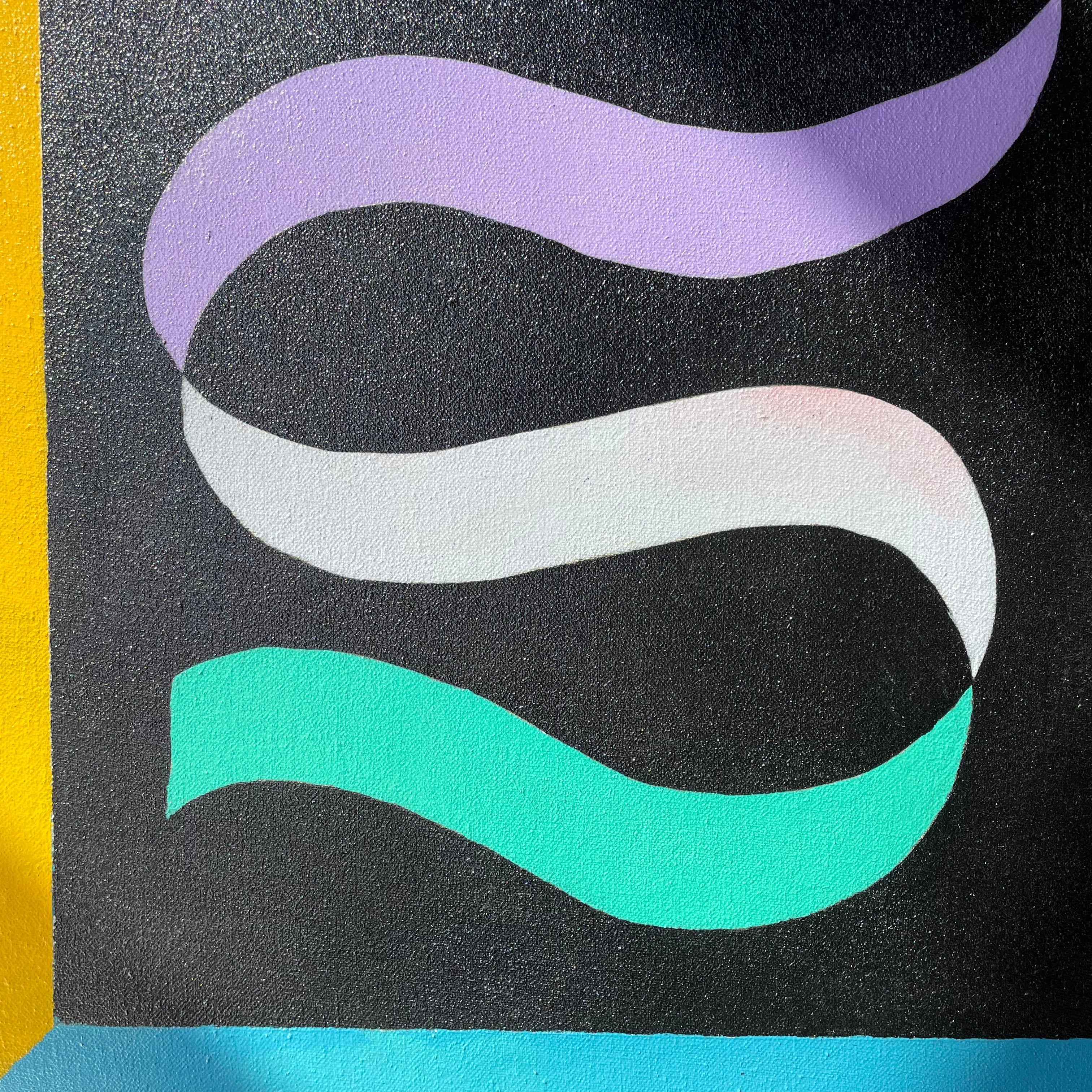 Dual Ribbon : Acrylic on Canvas by Winston Willingham