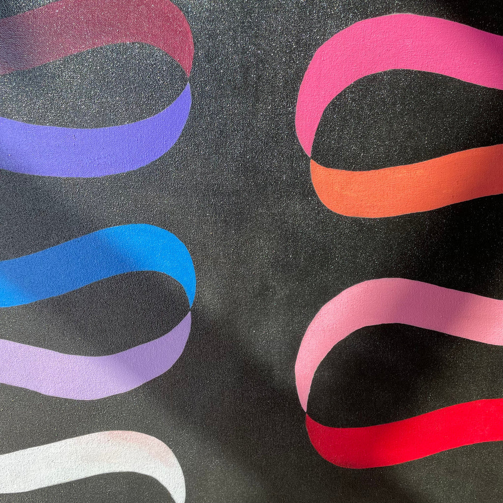 Dual Ribbon : Acrylic on Canvas by Winston Willingham