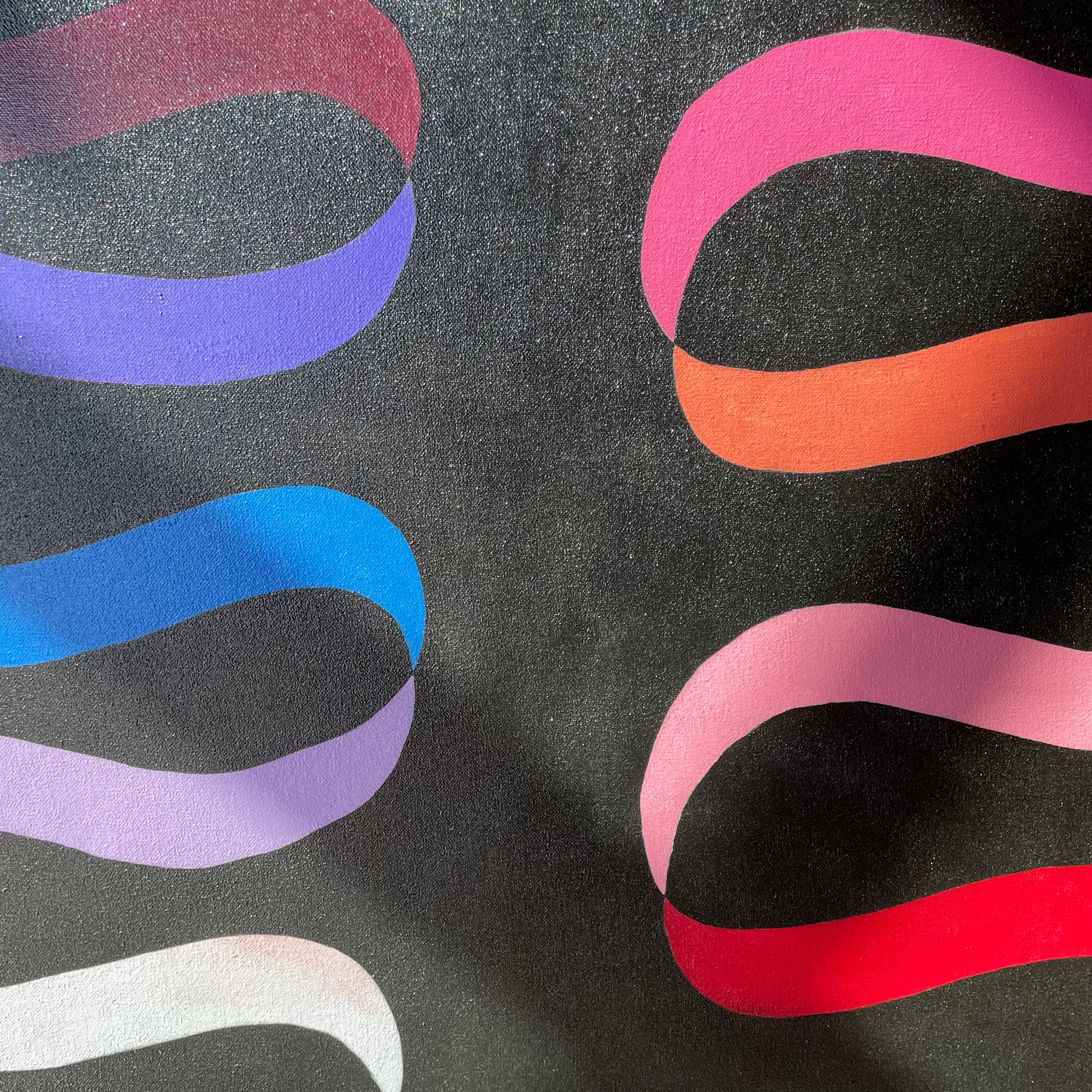 Dual Ribbon : Acrylic on Canvas by Winston Willingham