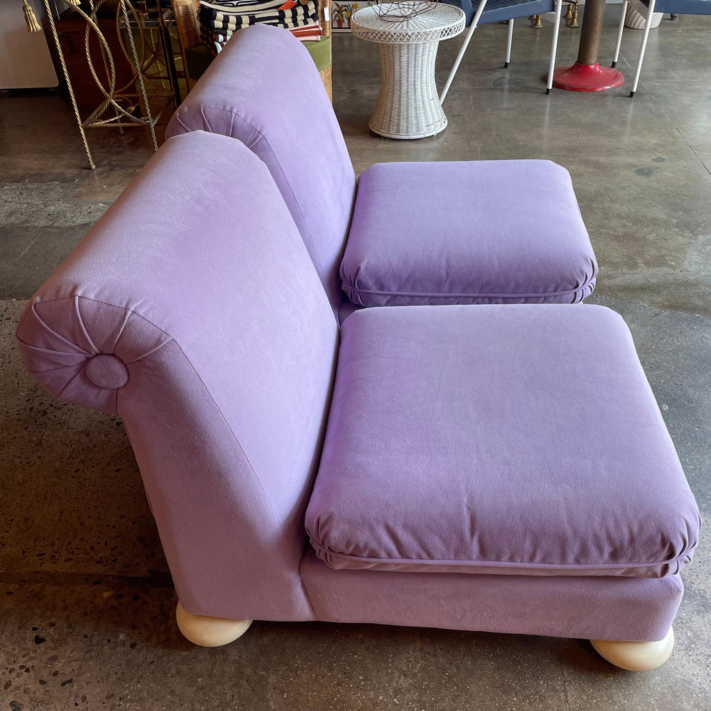 1970's Reupholstered Milo Baughman for Thayer Coggin Scroll Armchairs - 1 available