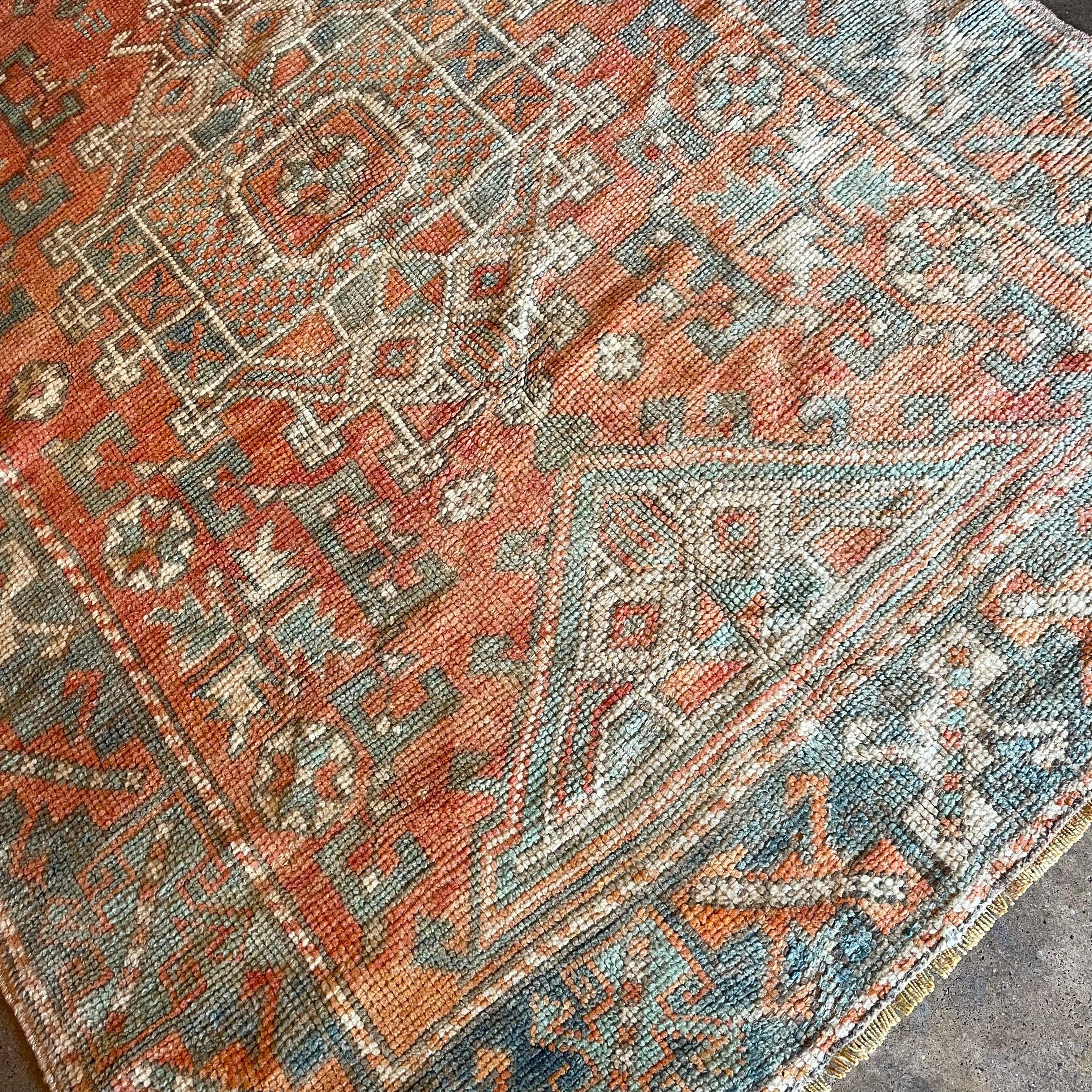 Vintage Turkish Rug - 4’2” x 5’7”