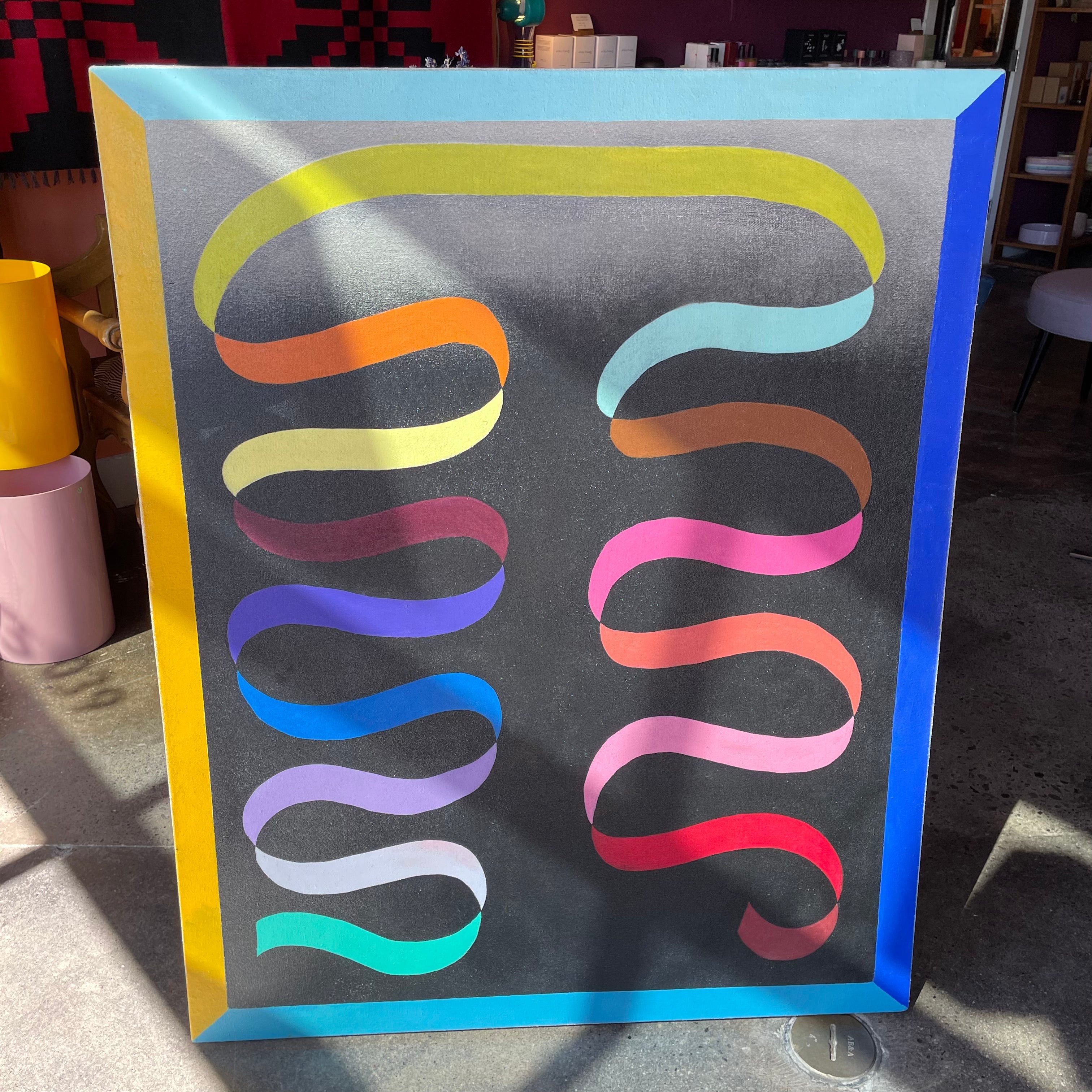 Dual Ribbon : Acrylic on Canvas by Winston Willingham