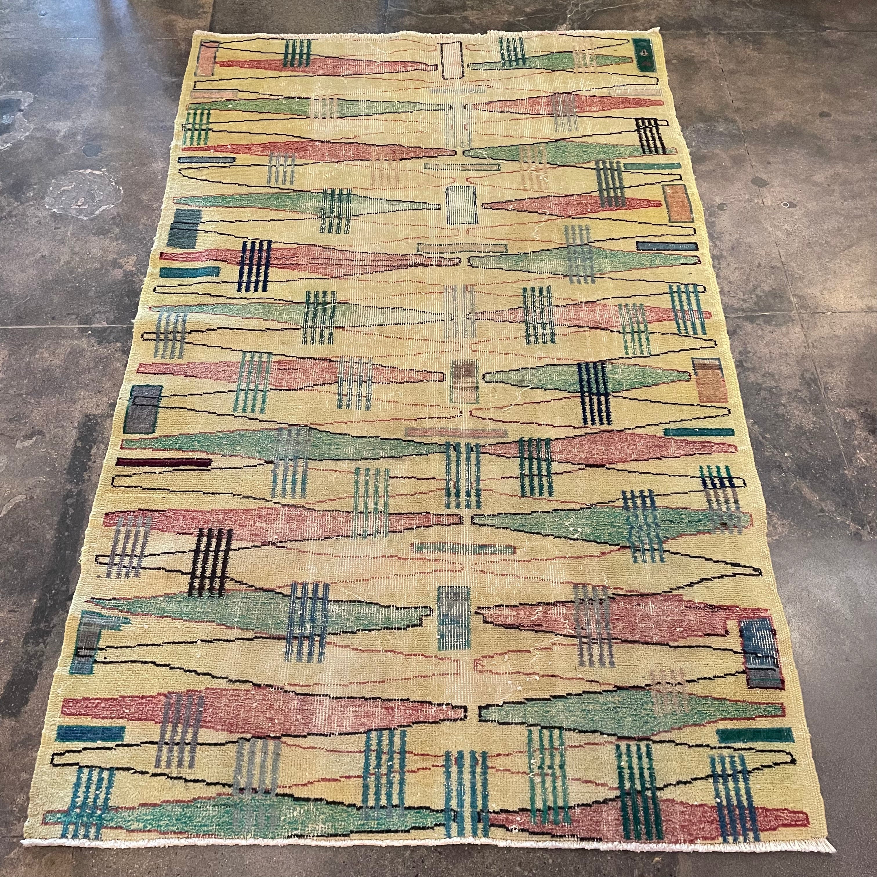 3’10” x 6’1” Mid-century Zeki Muren Rug