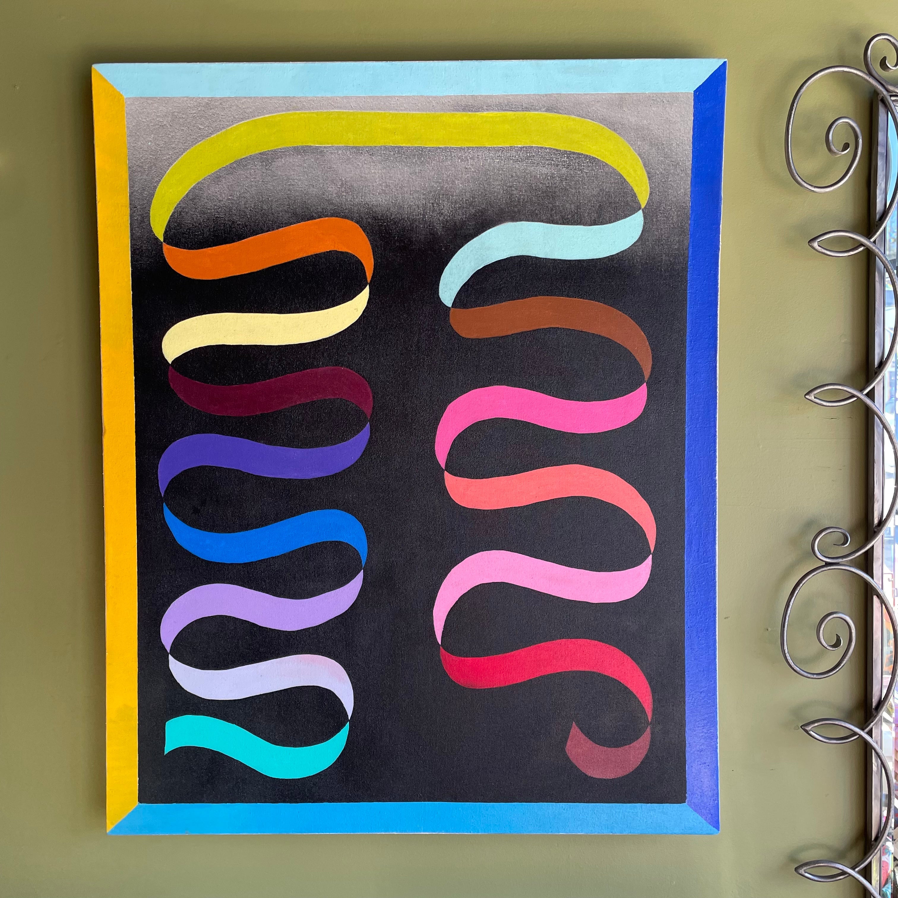 Dual Ribbon : Acrylic on Canvas by Winston Willingham