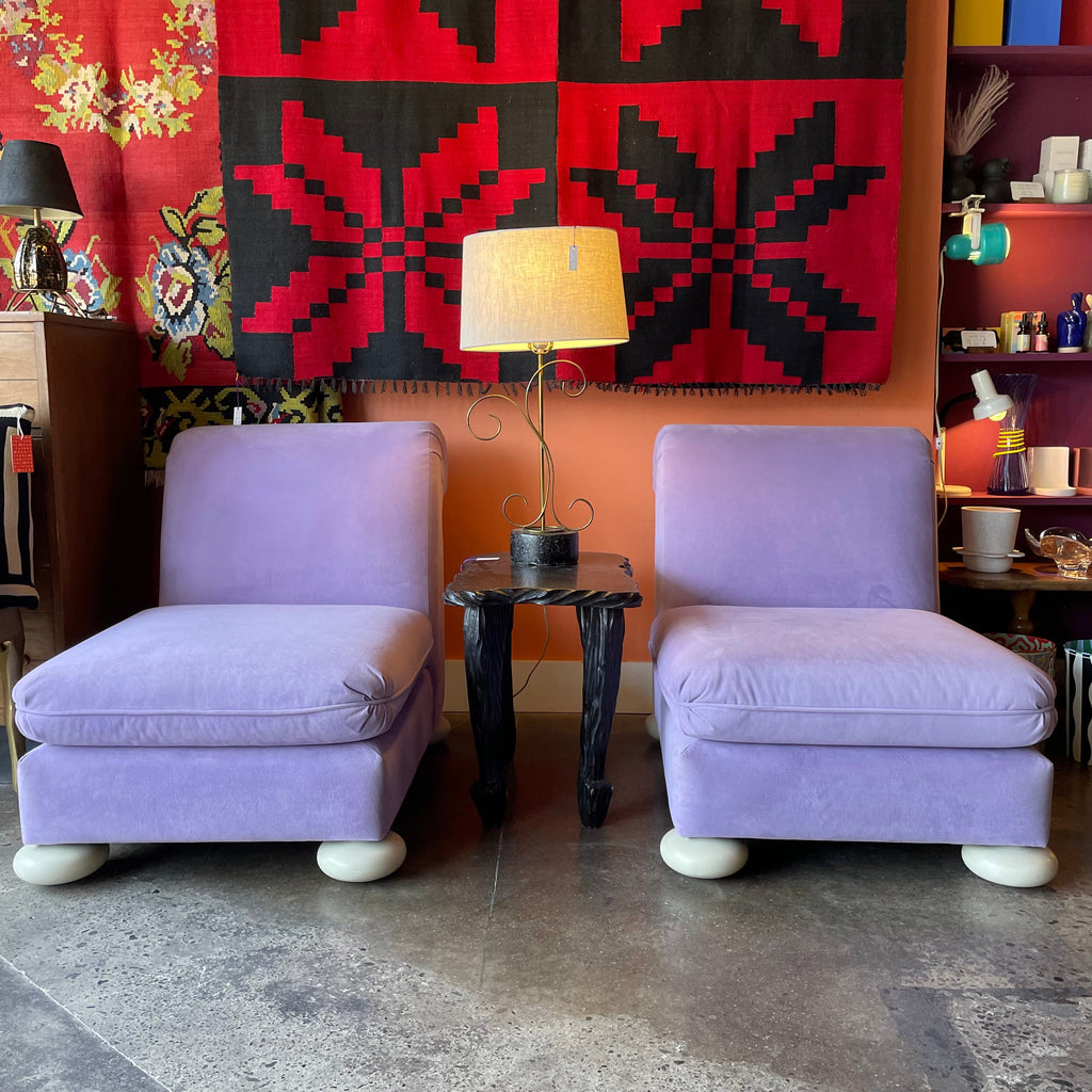 1970's Reupholstered Milo Baughman for Thayer Coggin Scroll Armchairs - 1 available