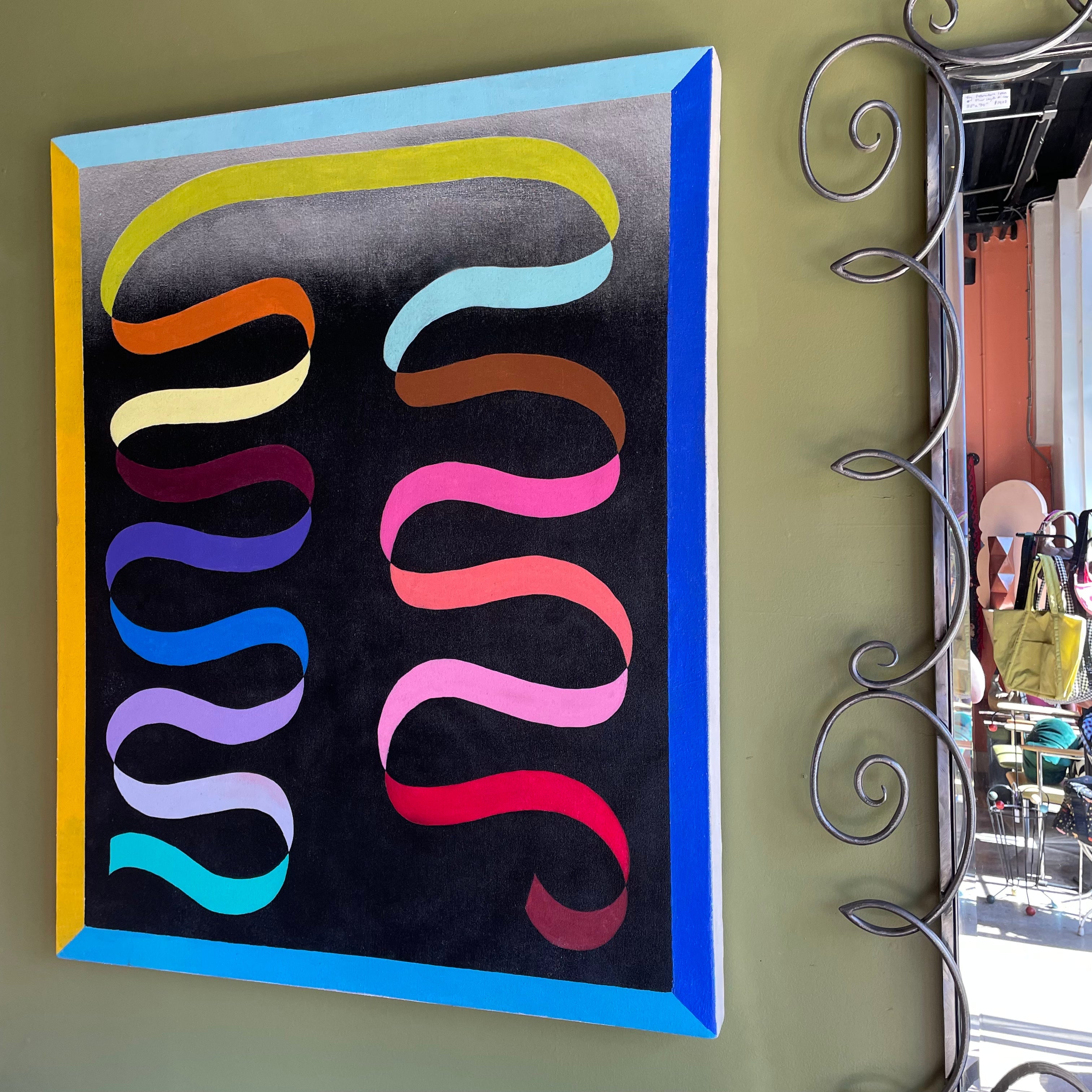 Dual Ribbon : Acrylic on Canvas by Winston Willingham