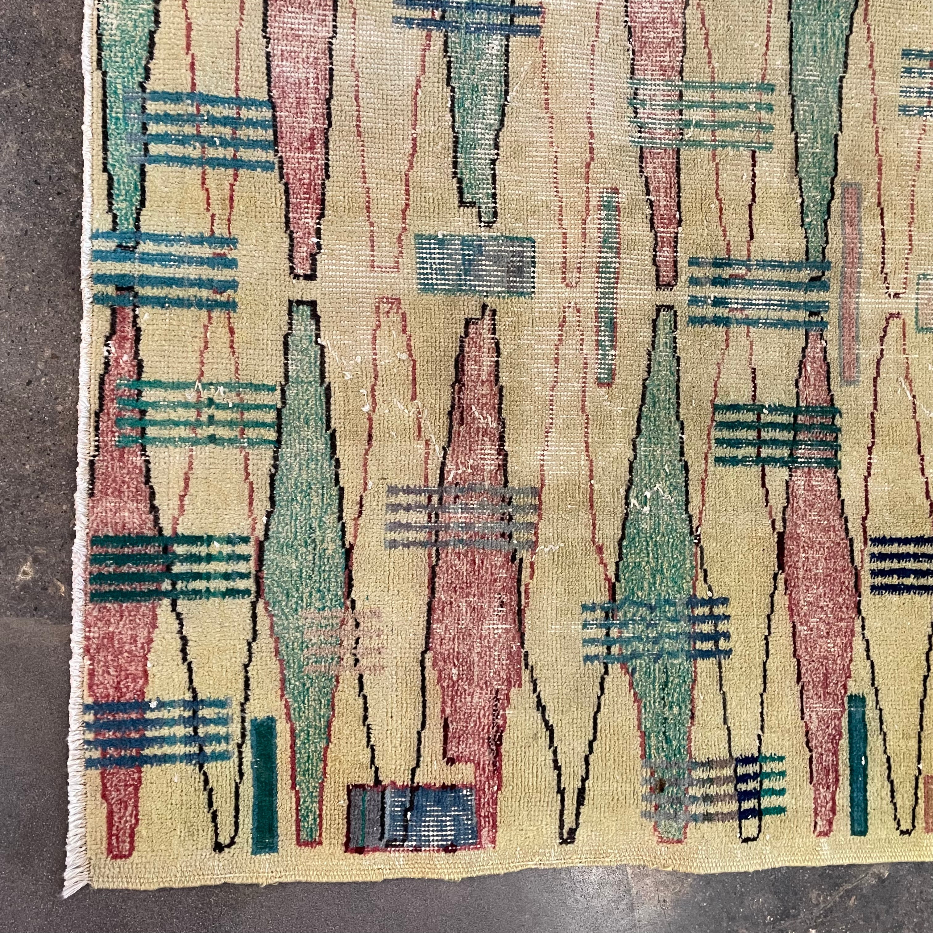 3’10” x 6’1” Mid-century Zeki Muren Rug