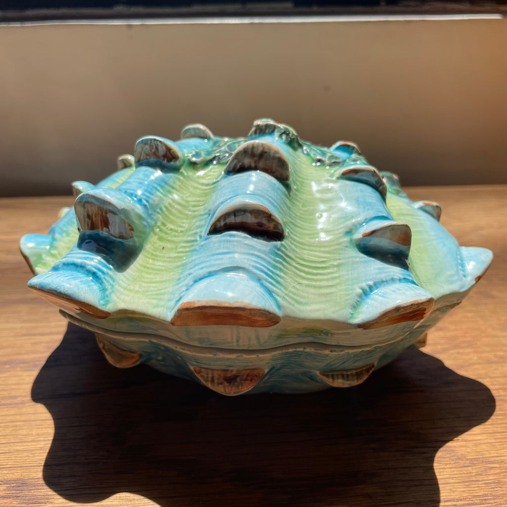Vintage Italian Ceramic Clam Jewelry Box by Vietri