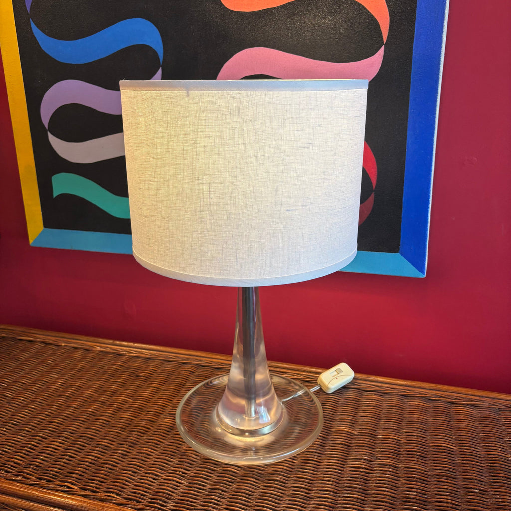 1970's Lucite Table Lamp