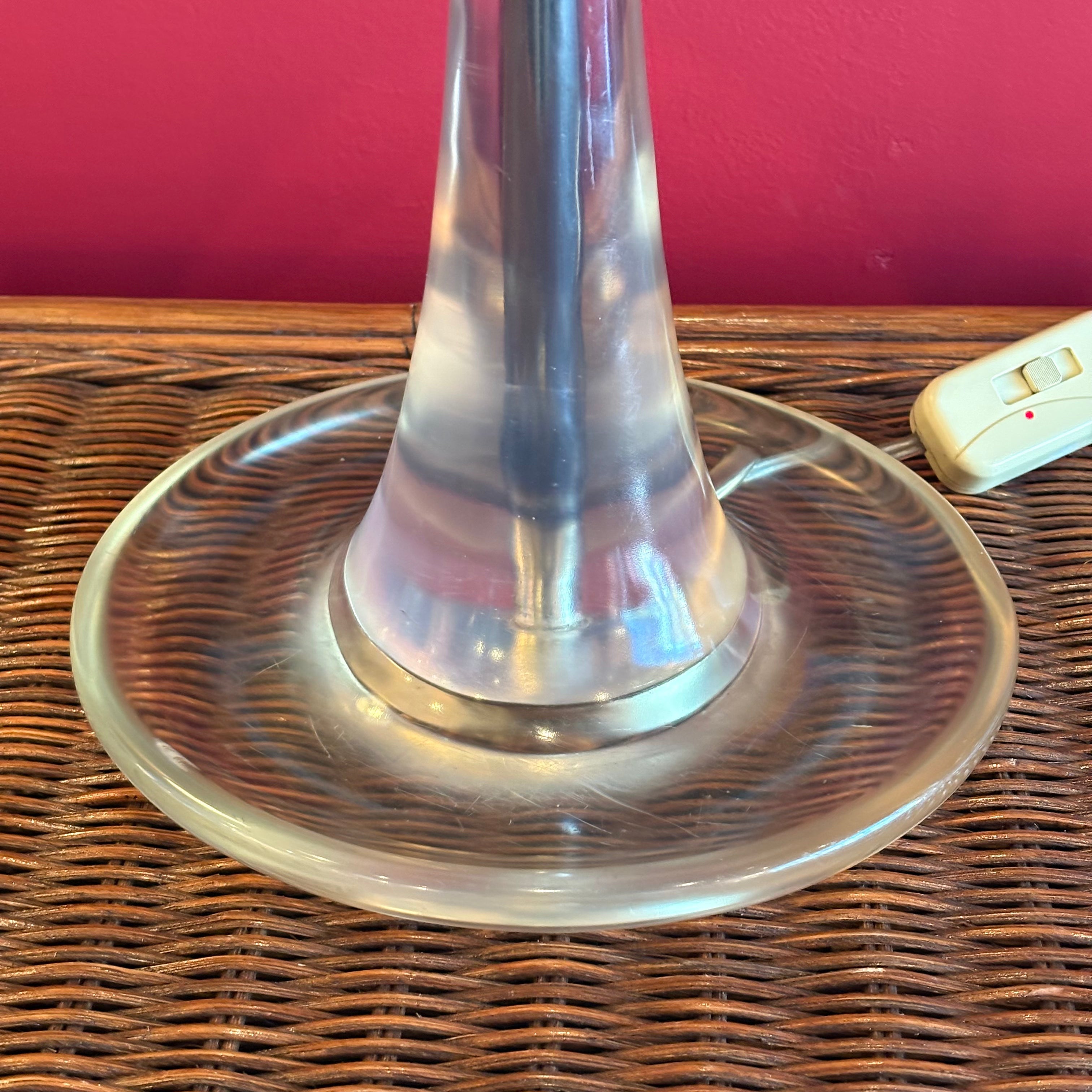 1970's Lucite Table Lamp