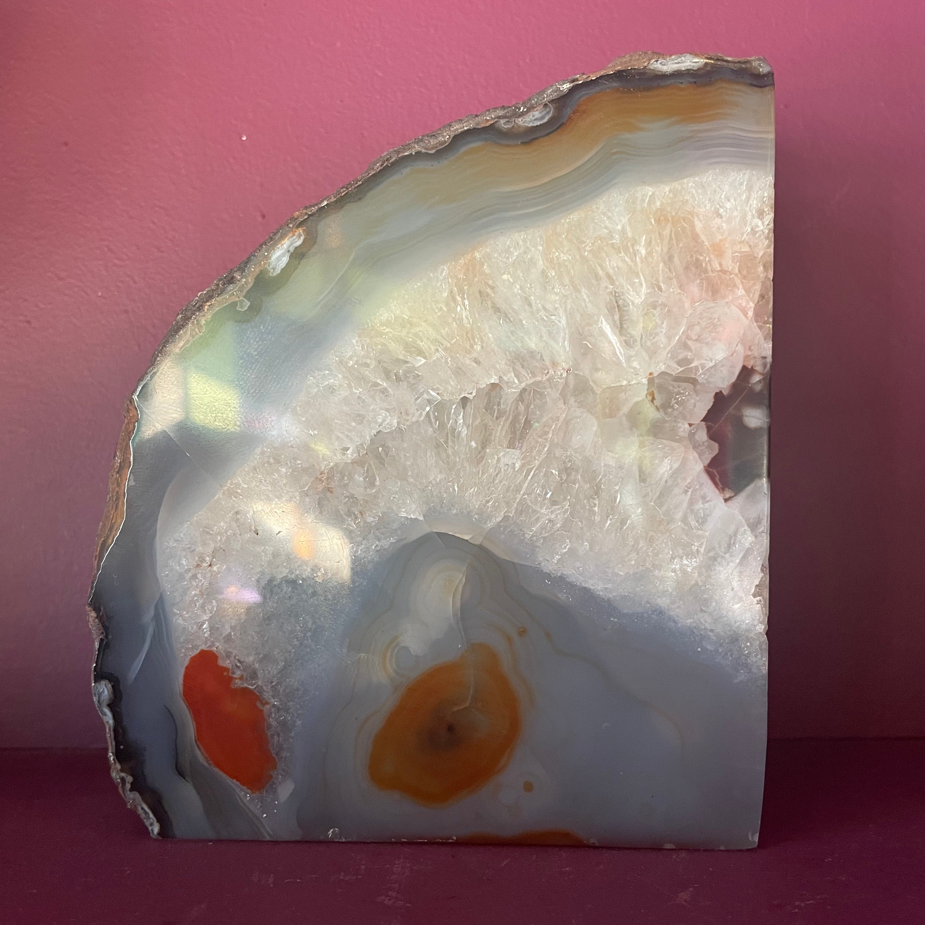 Vintage Single Geode Bookend