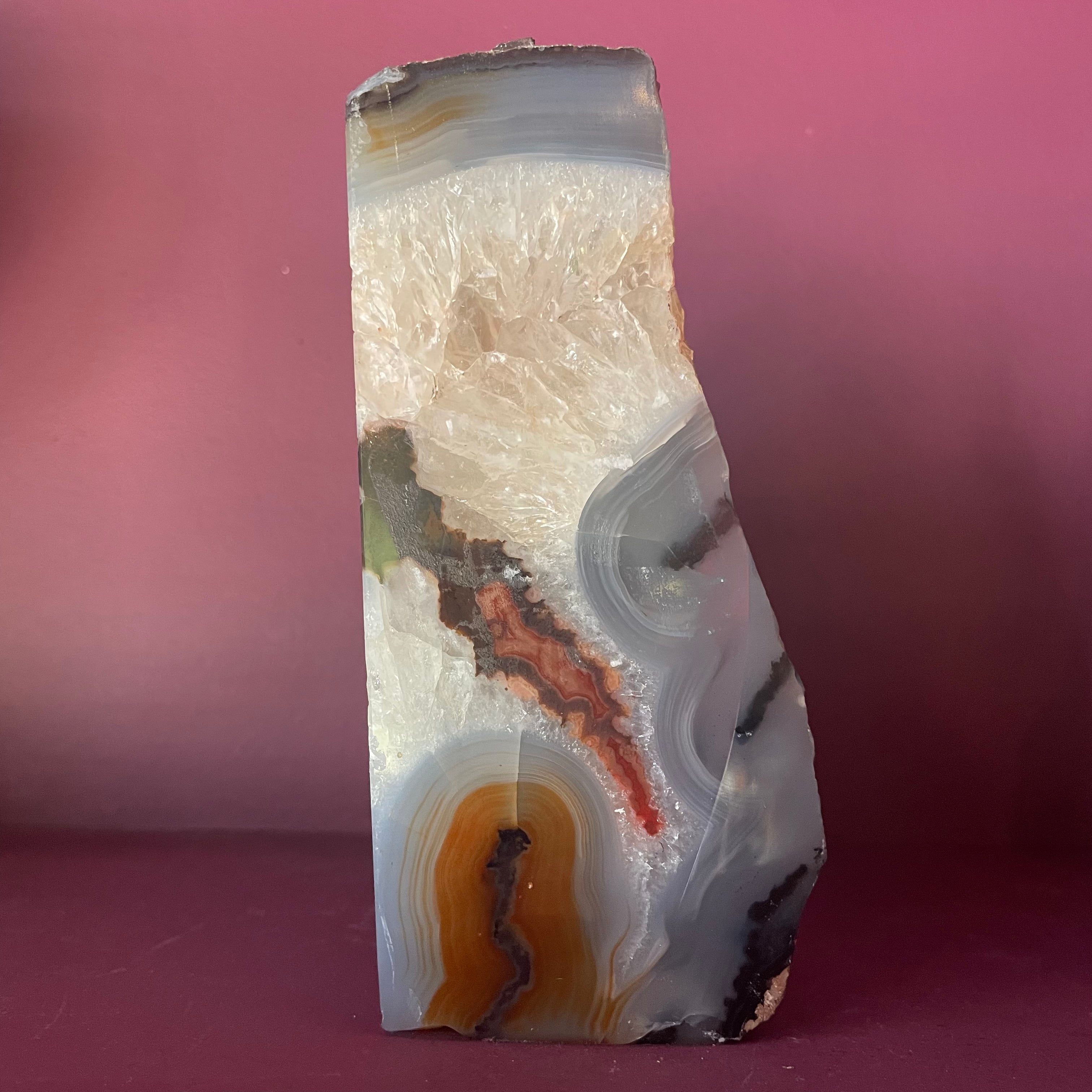 Vintage Single Geode Bookend