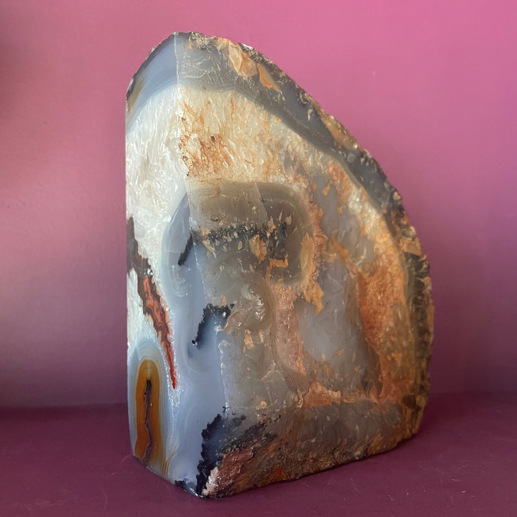 Vintage Single Geode Bookend