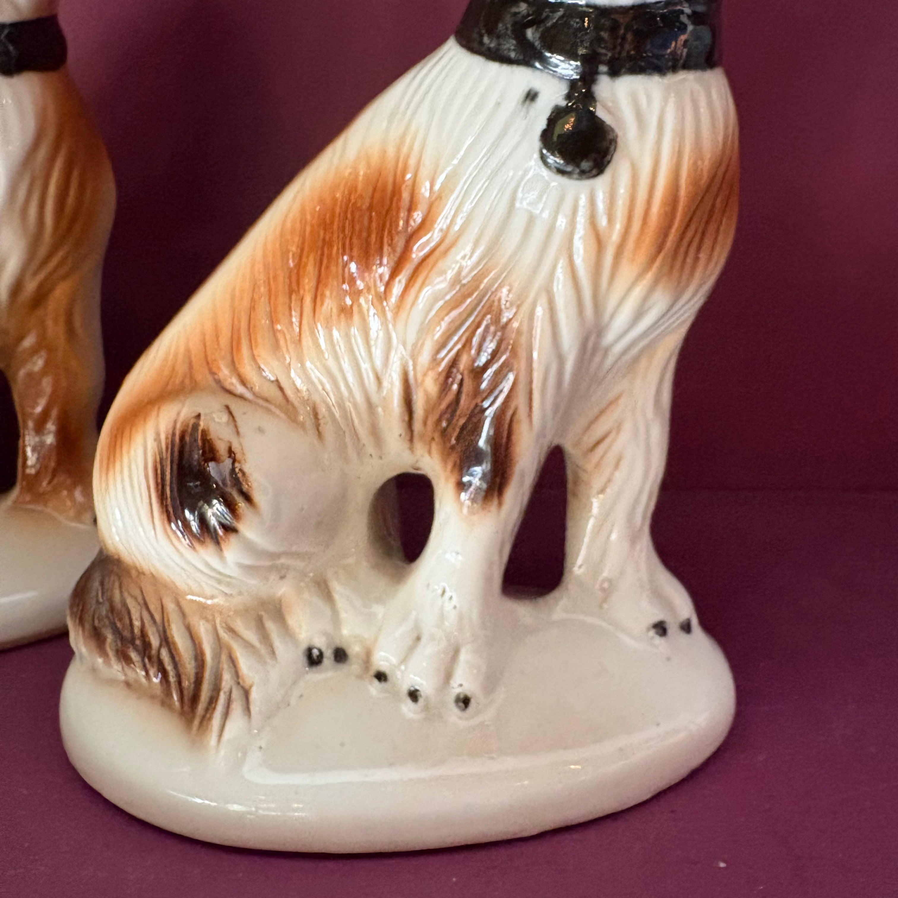 Vintage Shepard Ceramic Dogs - a pair