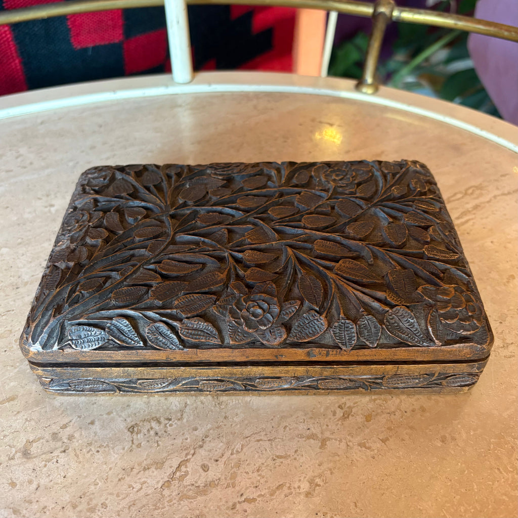 Vintage Carved Wooden Boxes