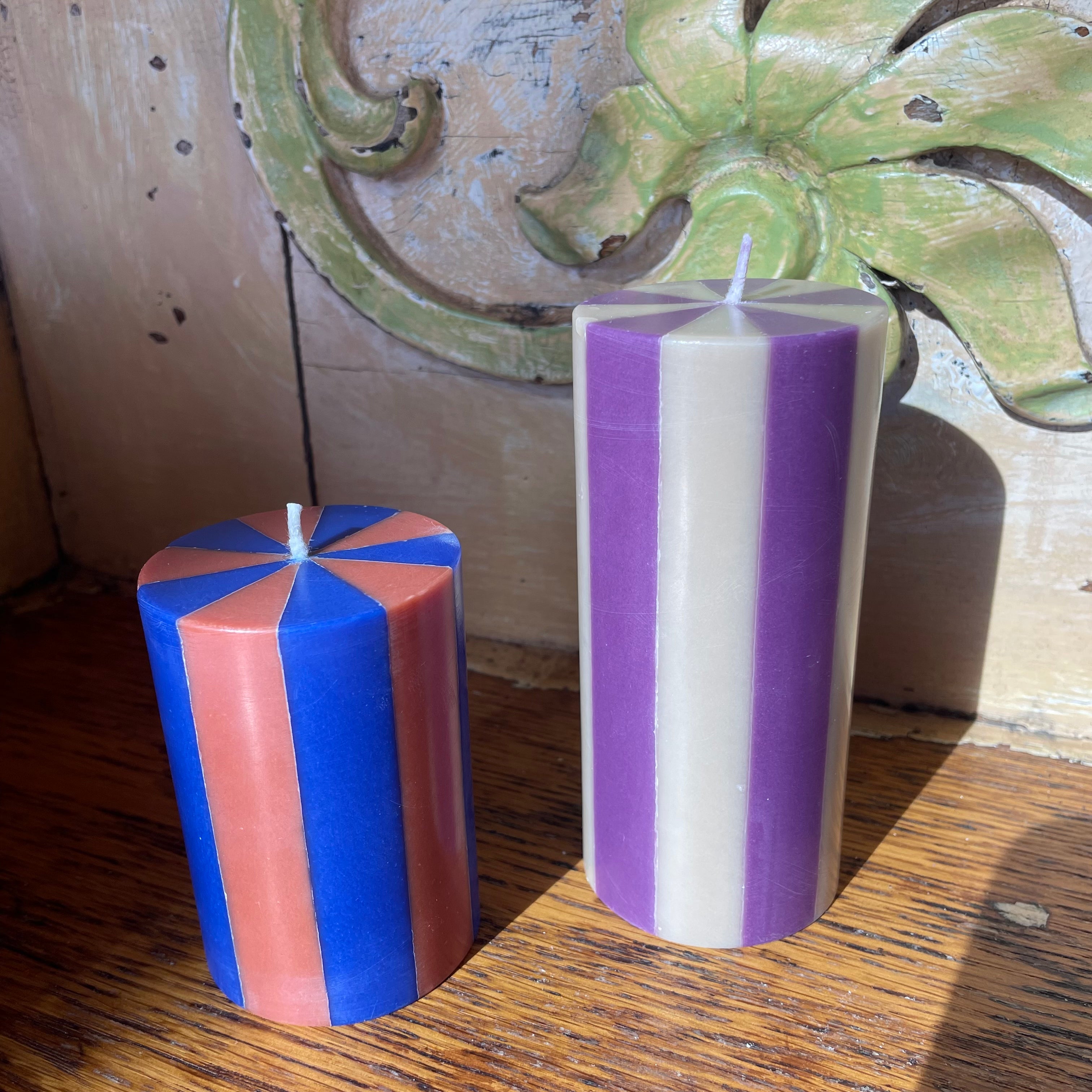Stripe Pillar Candle by Yod and Co