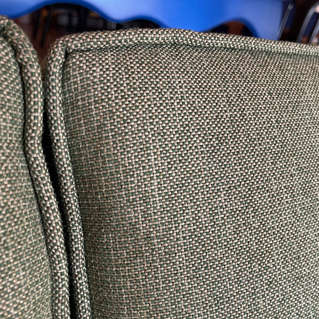 Mid-century Green Tweed Loveseat - 56" L