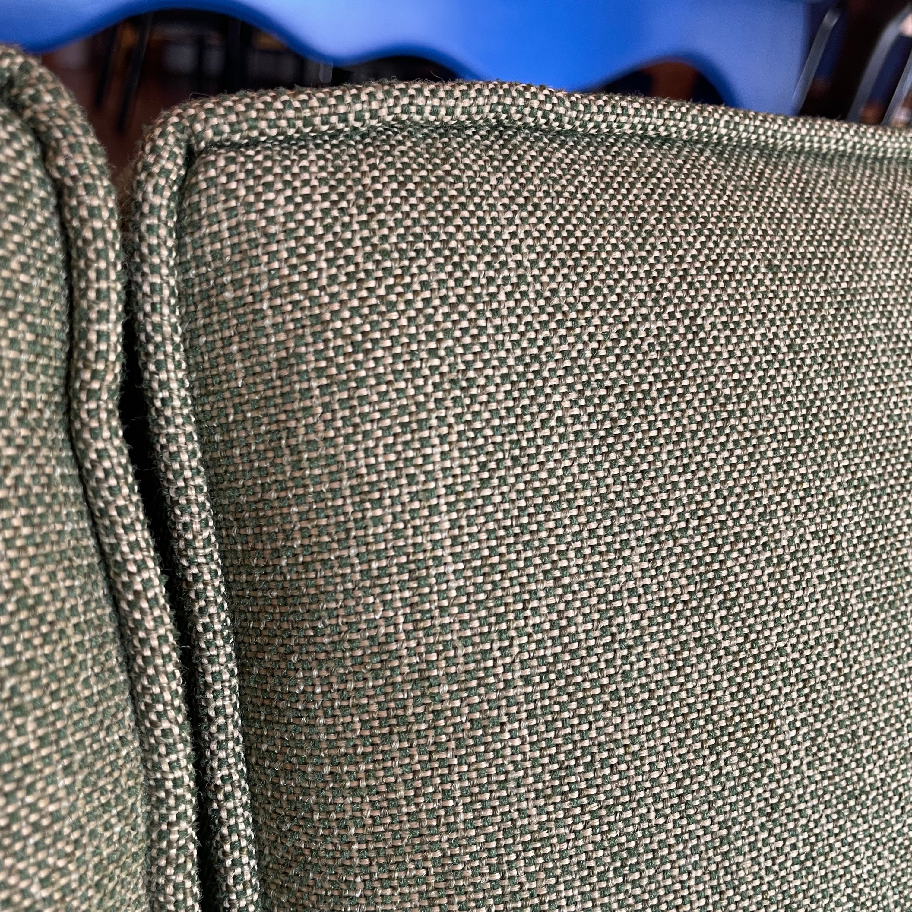 Mid-century Green Tweed Loveseat - 56" L