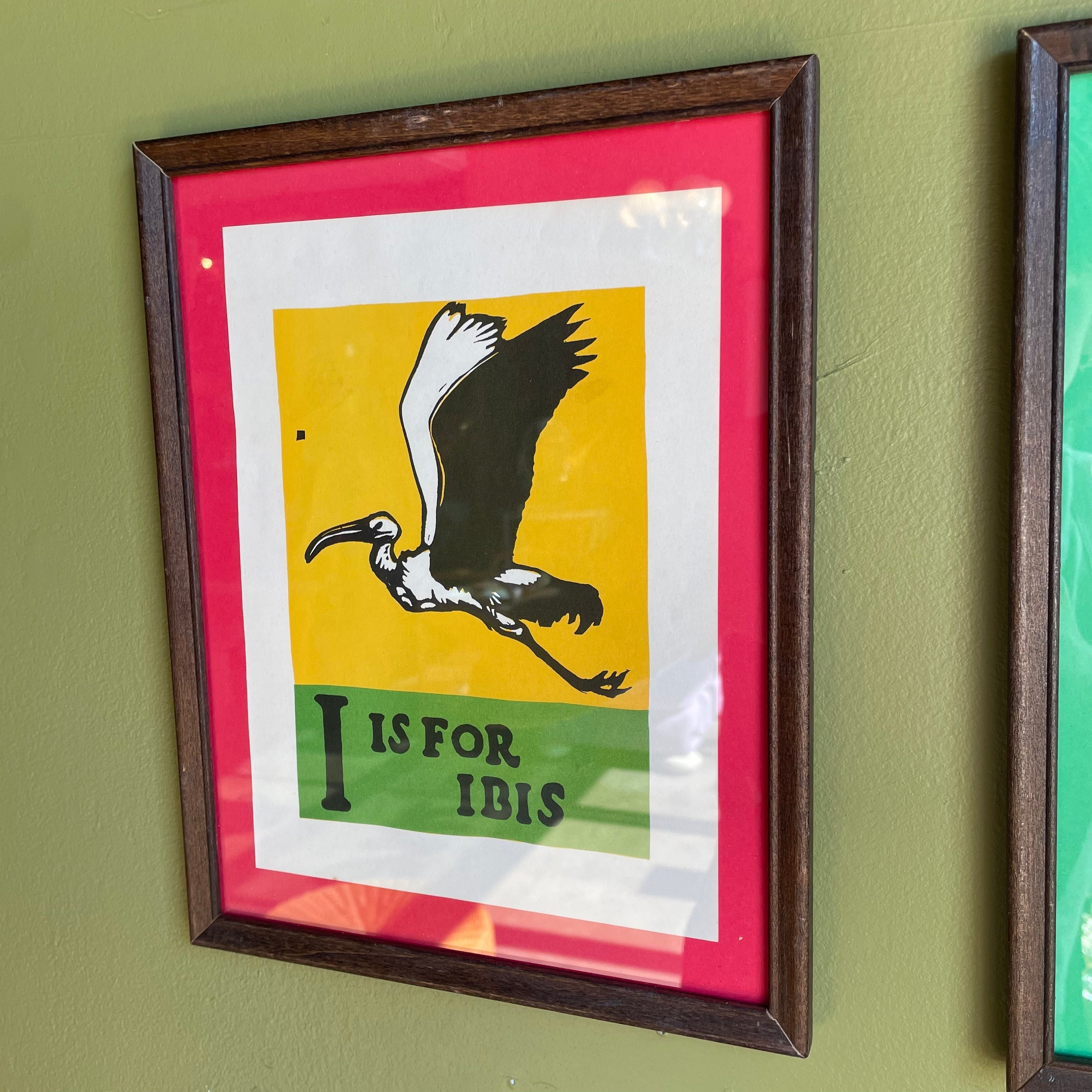 MCM Vintage Alphabet Art by C.B. Falls