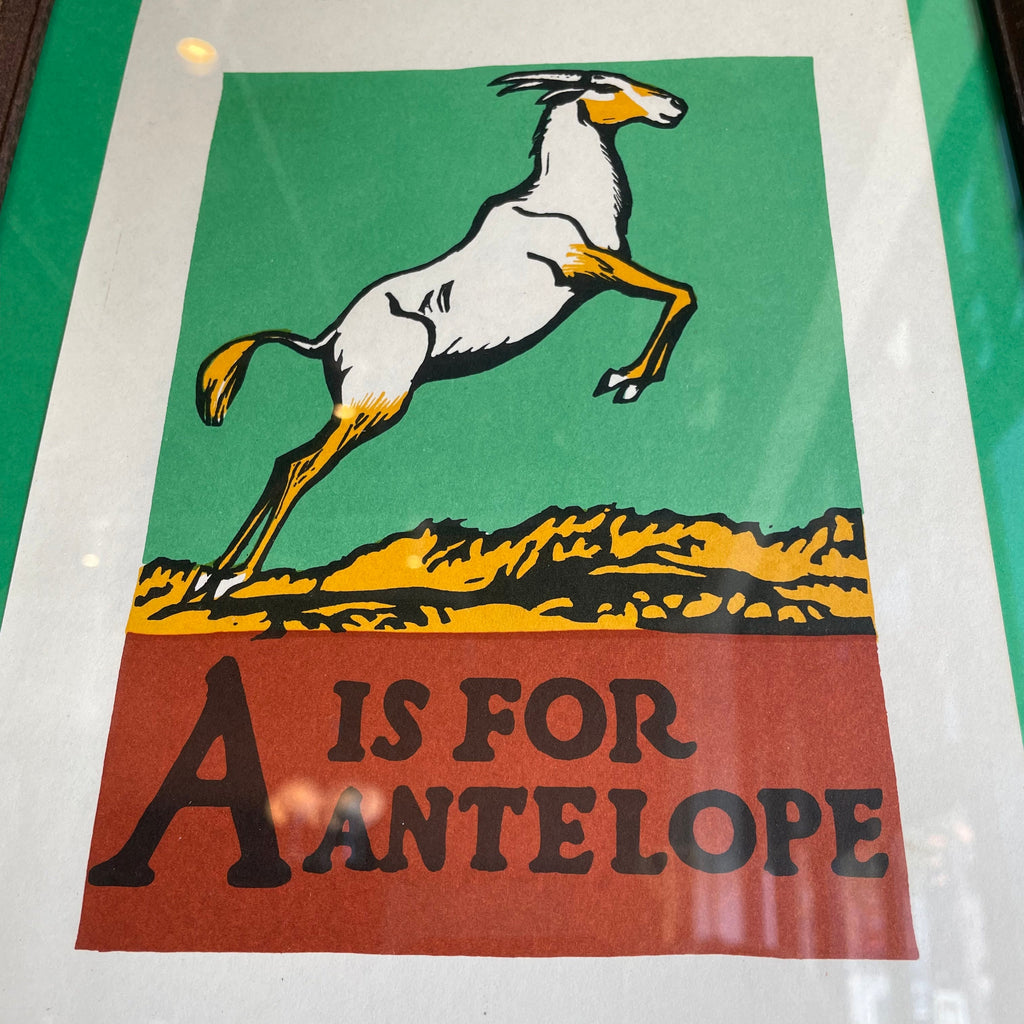 MCM Vintage Alphabet Art by C.B. Falls