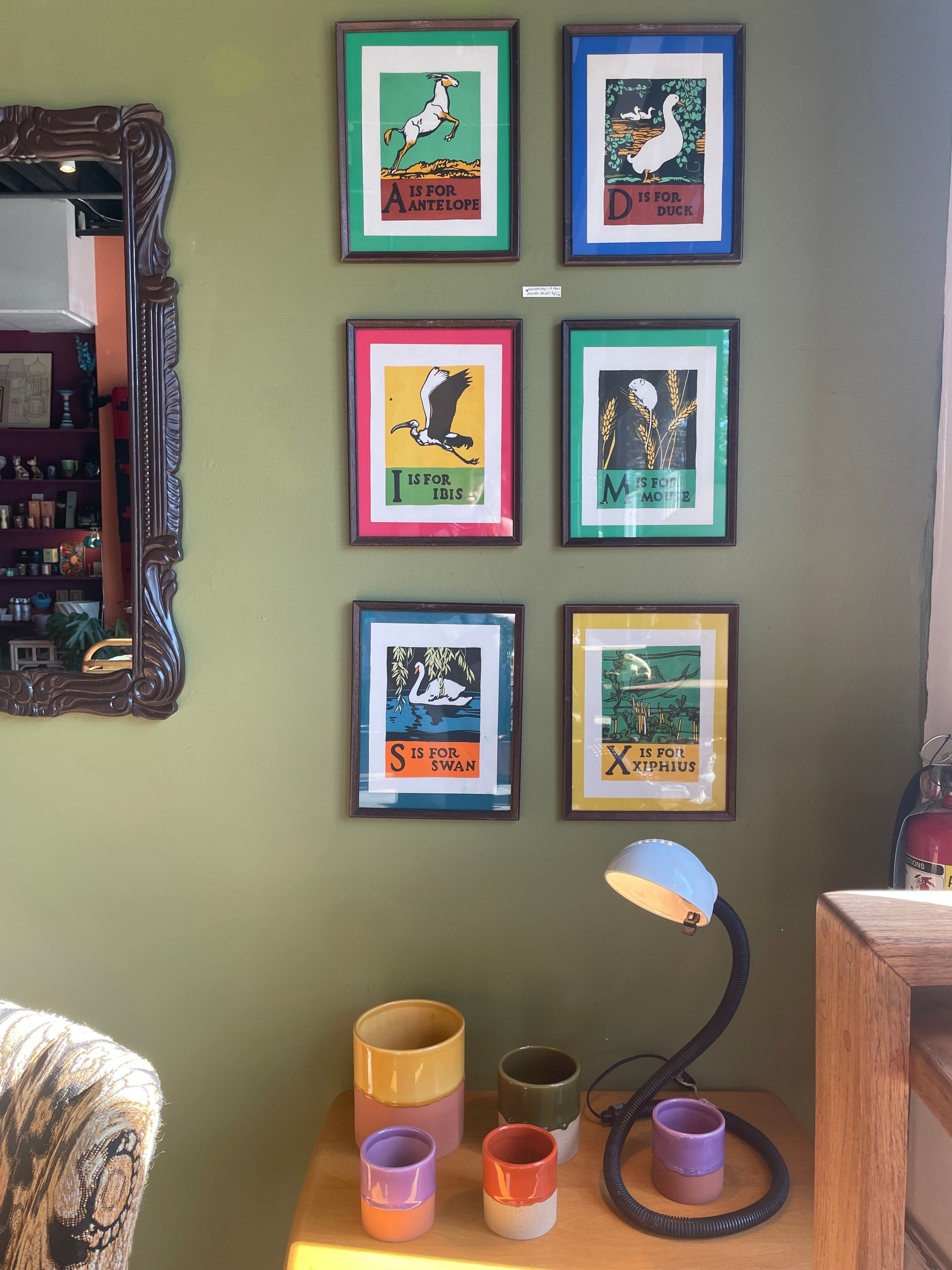 MCM Vintage Alphabet Art by C.B. Falls