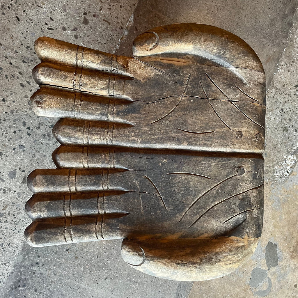 Vintage Carved Wooden Hand Chair