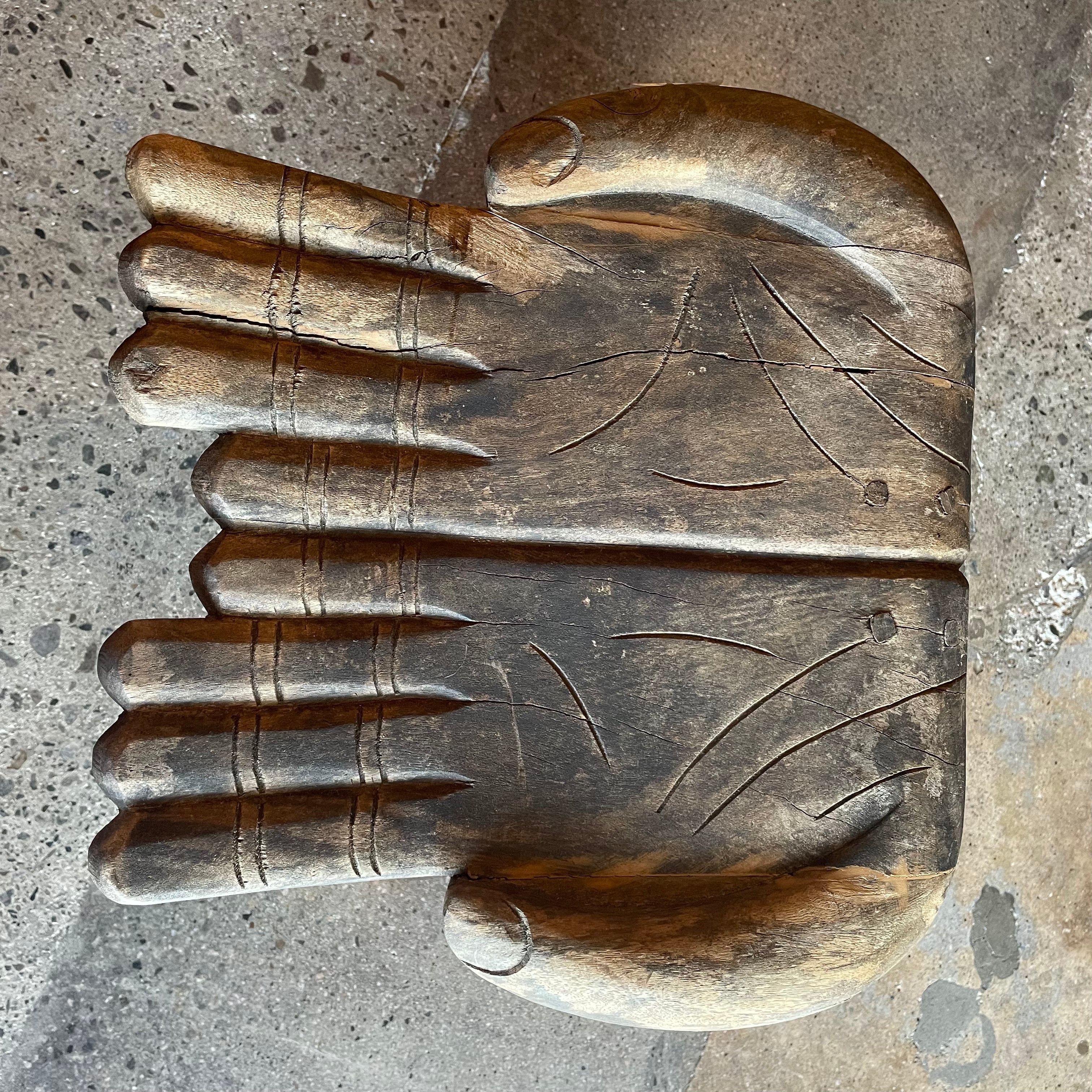 Vintage Carved Wooden Hand Chair