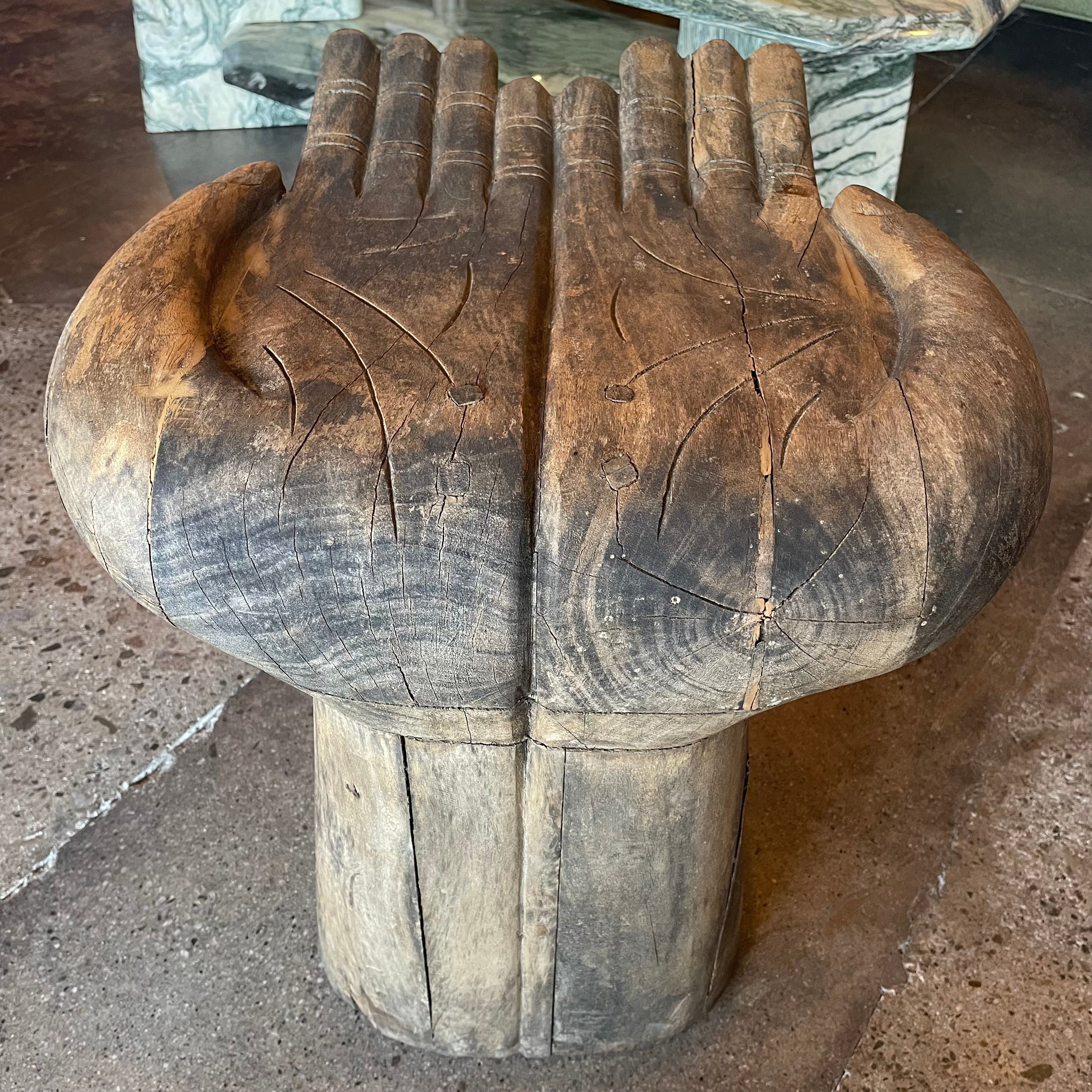 Vintage Carved Wooden Hand Chair