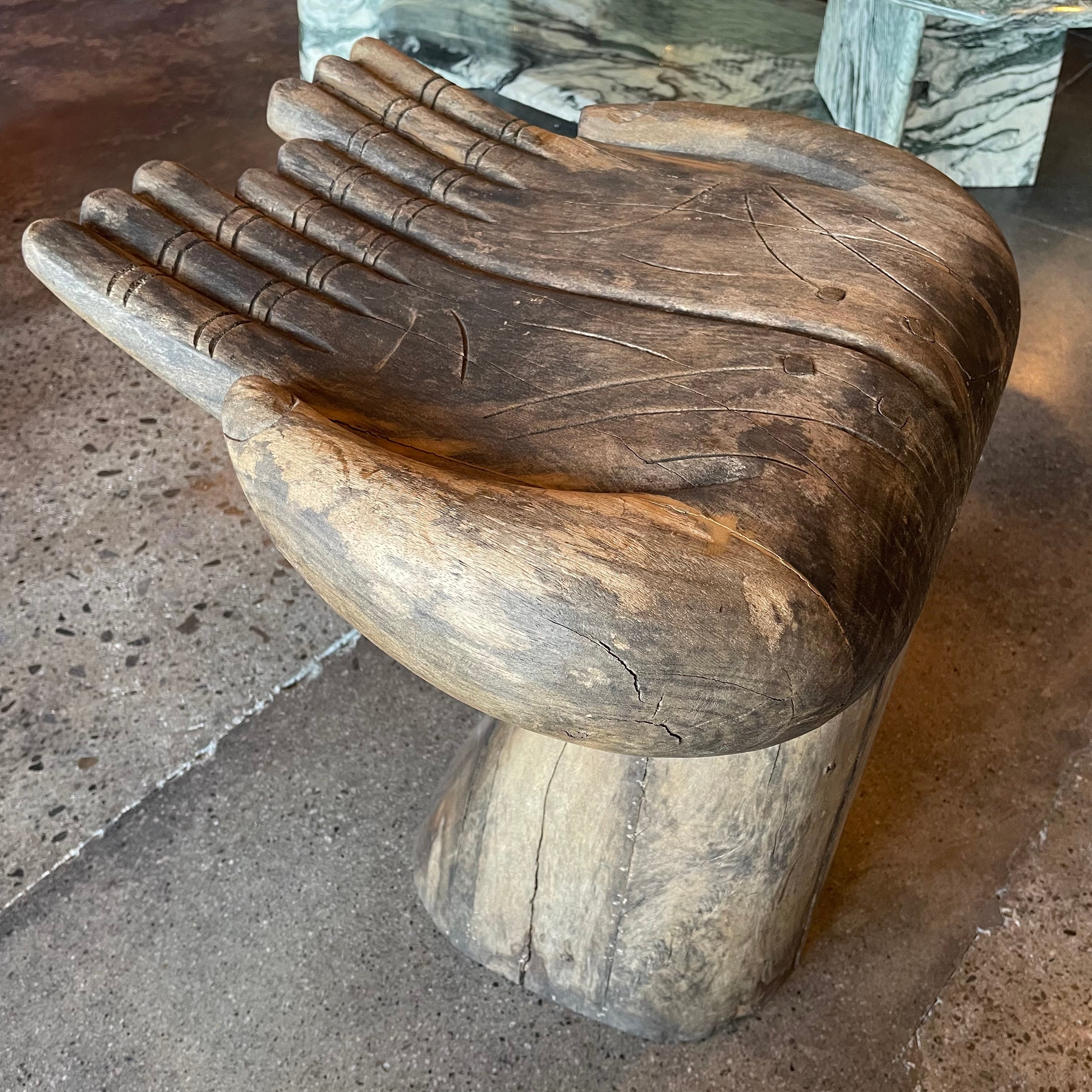 Vintage Carved Wooden Hand Chair