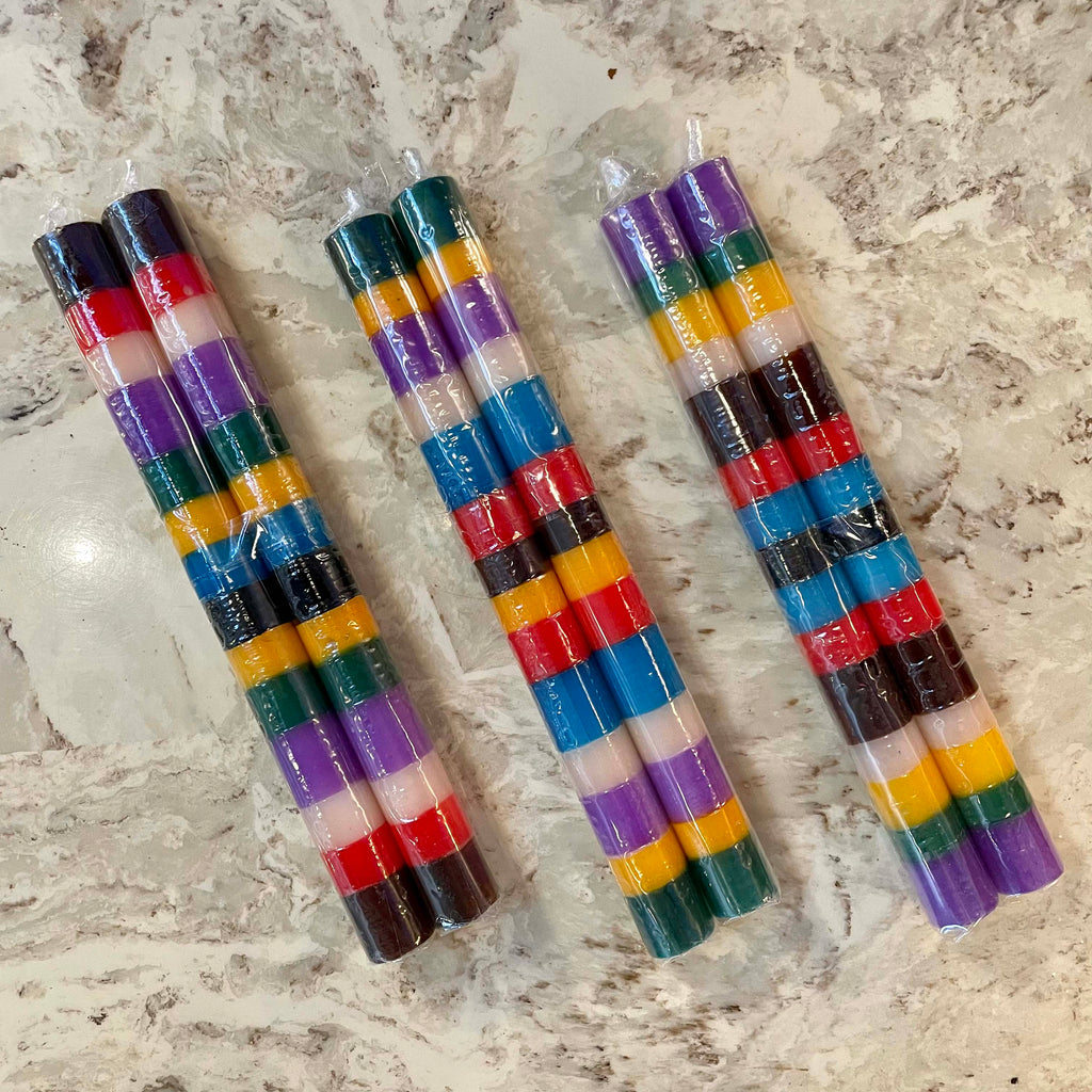 9" Taper Kapula Candles by Thumbprint Artifacts - Set of 2