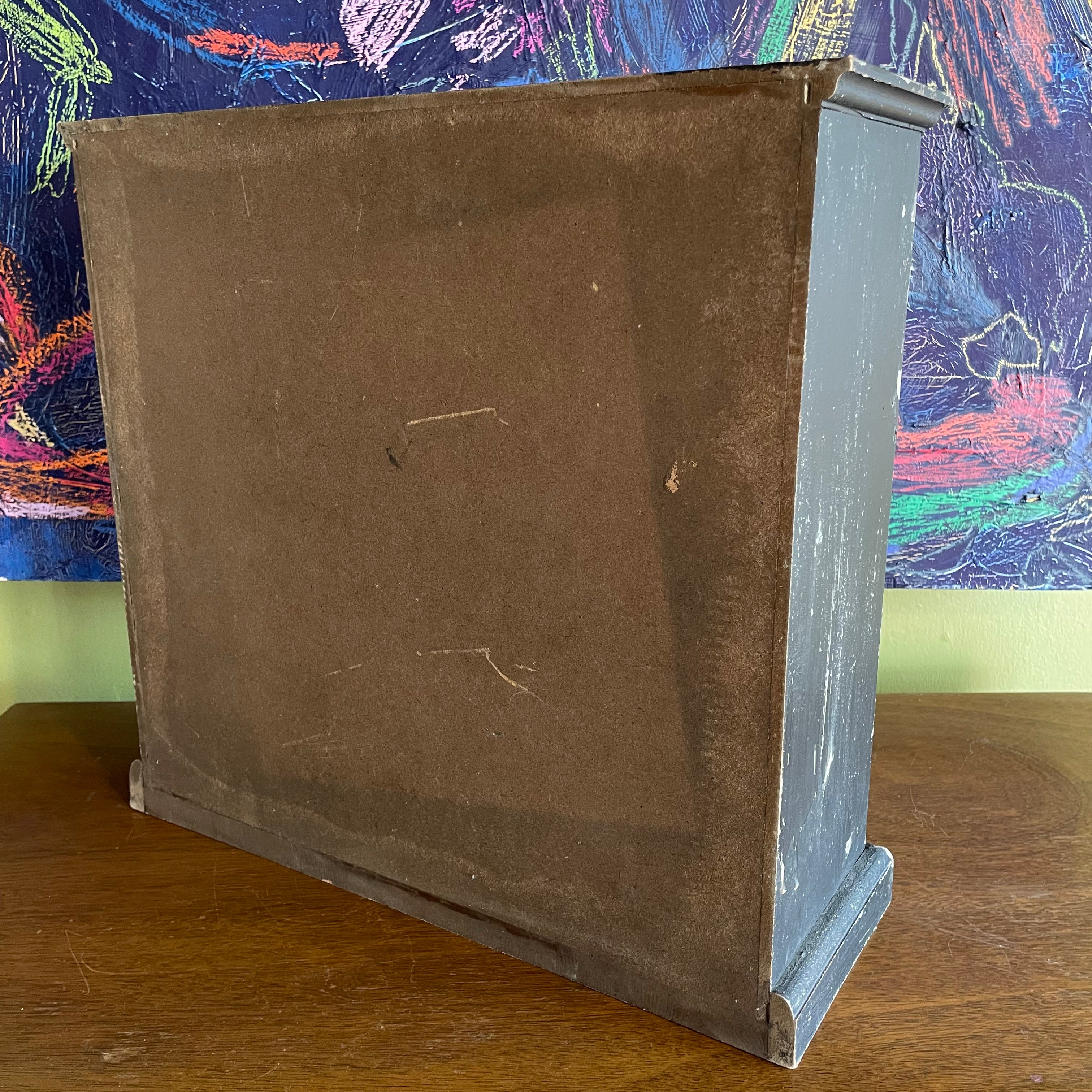 Antique Numbered Wooden Storage Box