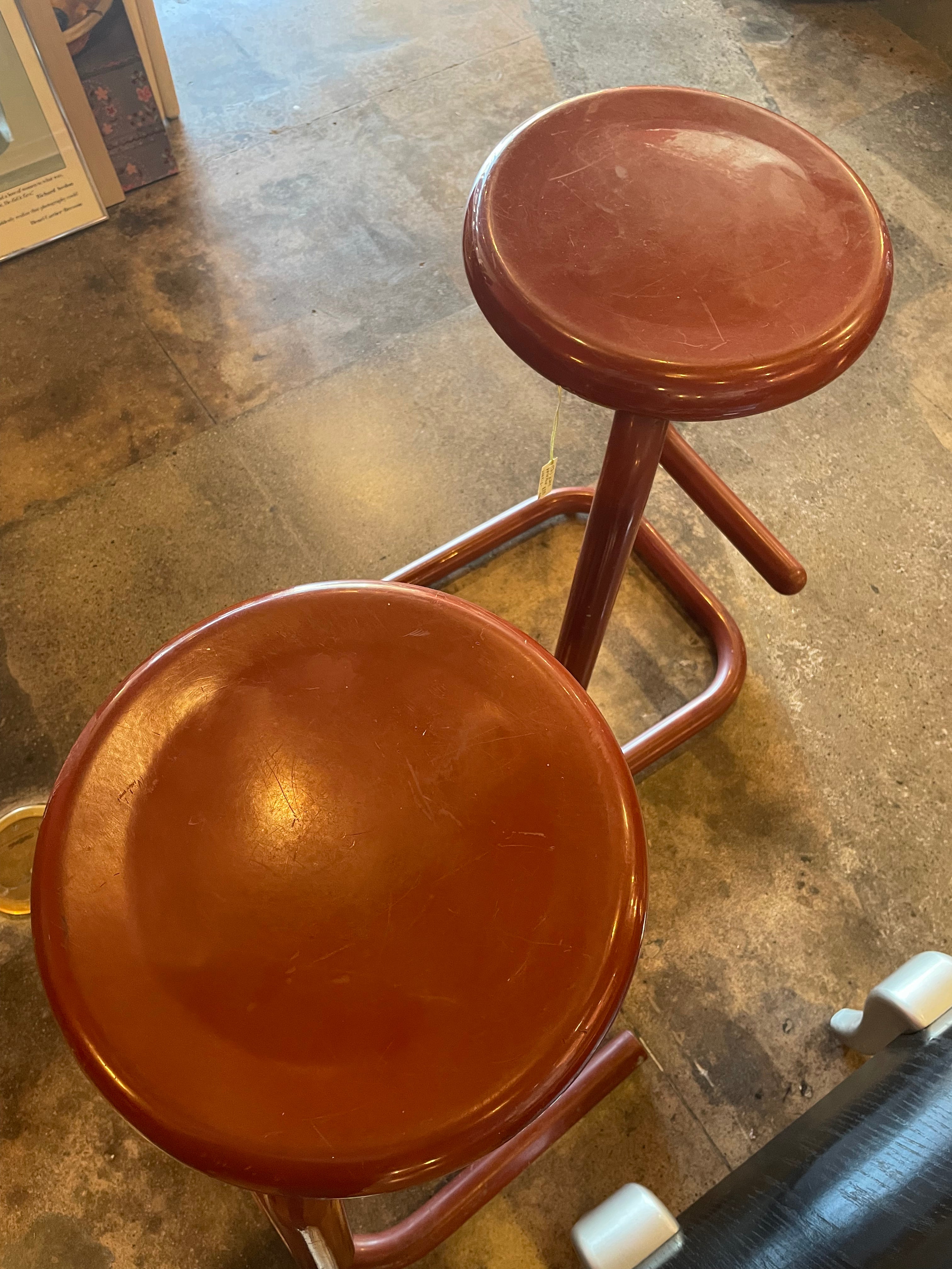 1970's Paper Clip Bar Stools by Kinetics - Set of 2