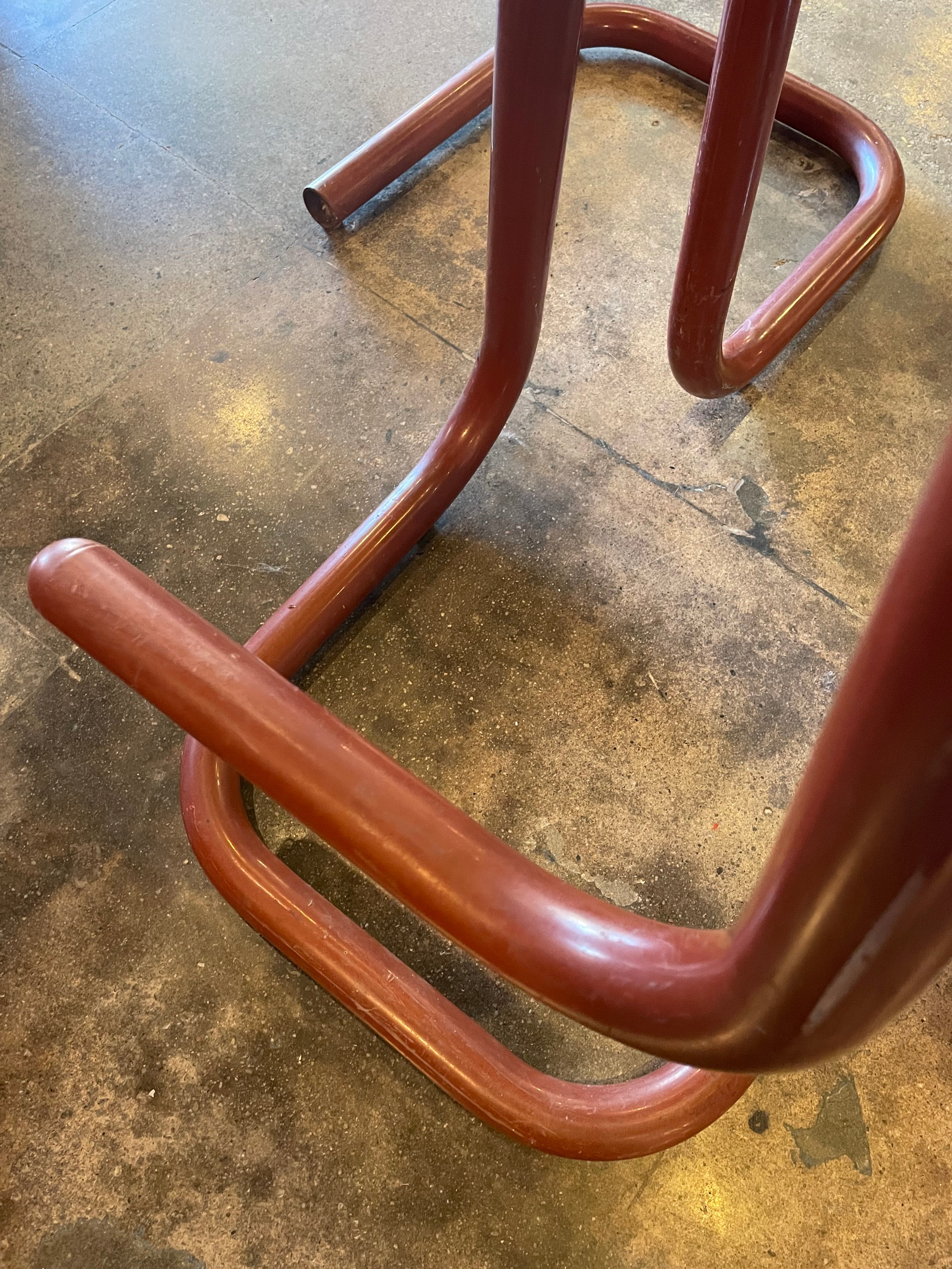 1970's Paper Clip Bar Stools by Kinetics - Set of 2
