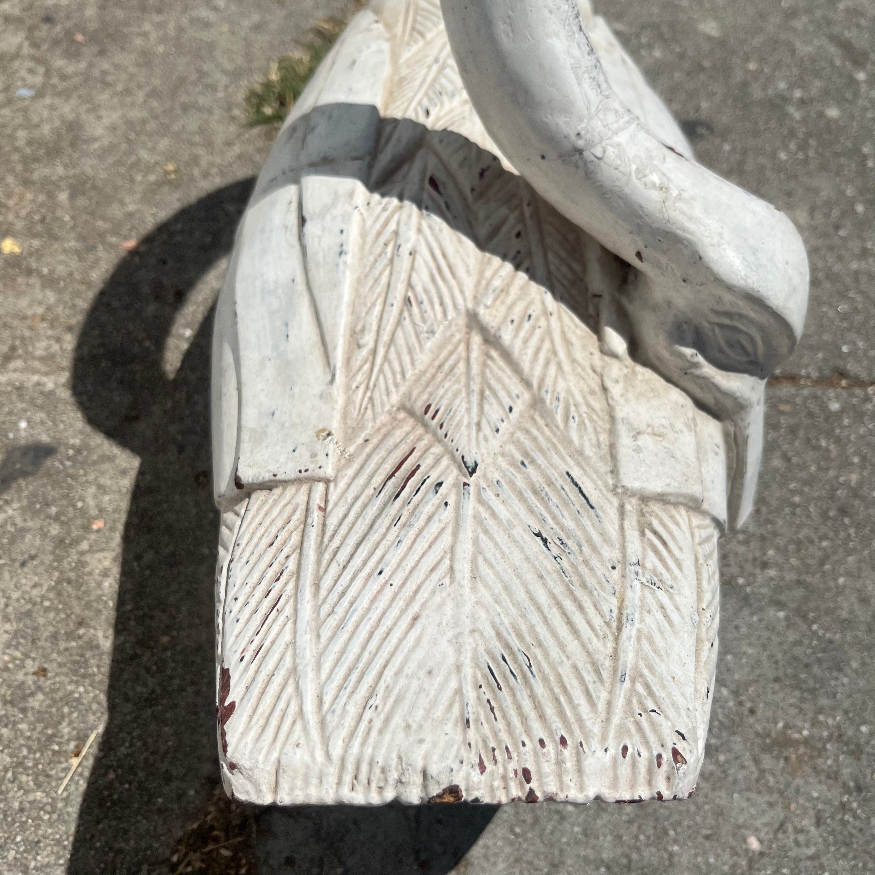 Vintage Wooden Swan