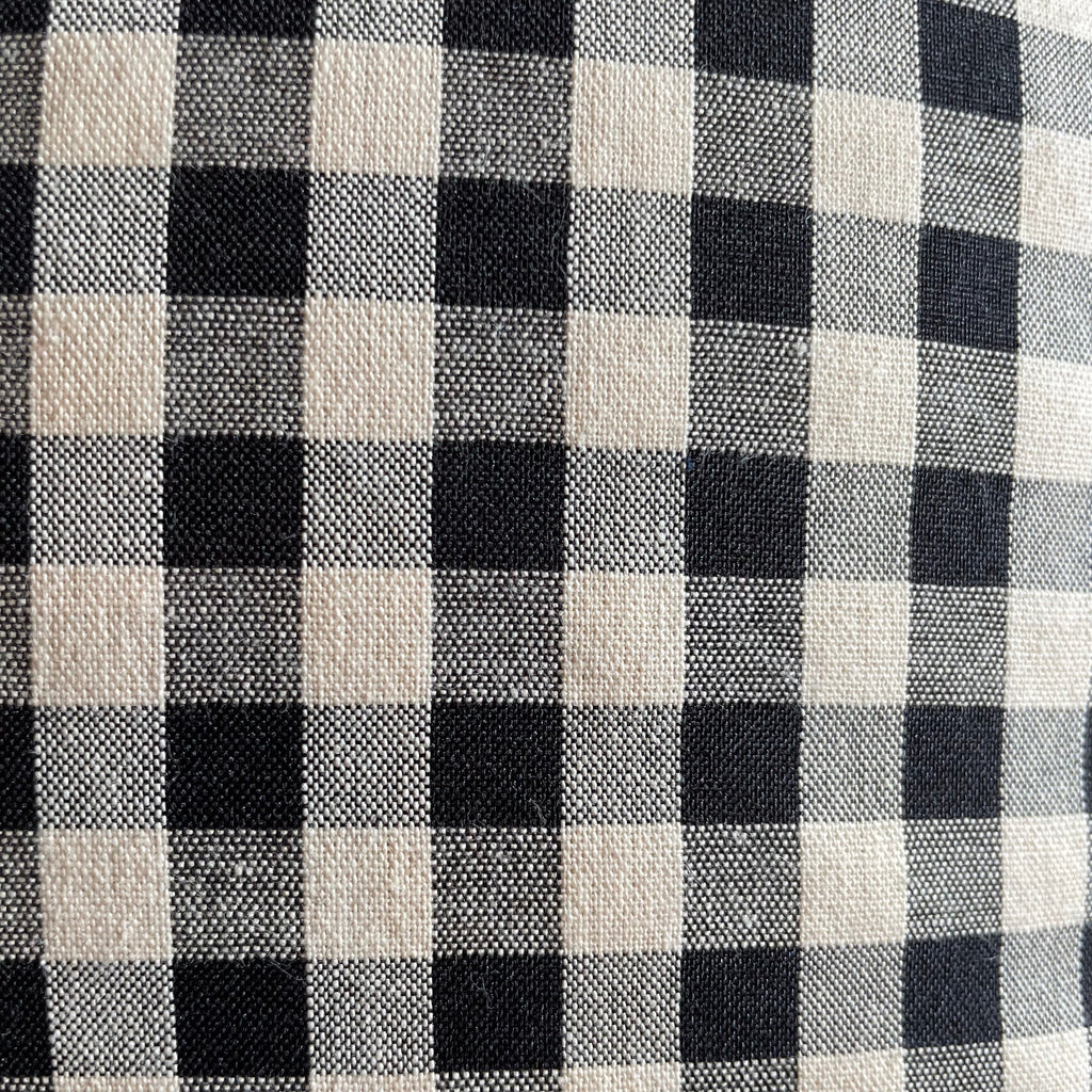 Checkerboard Cotton + Linen Pillows - Price for Each