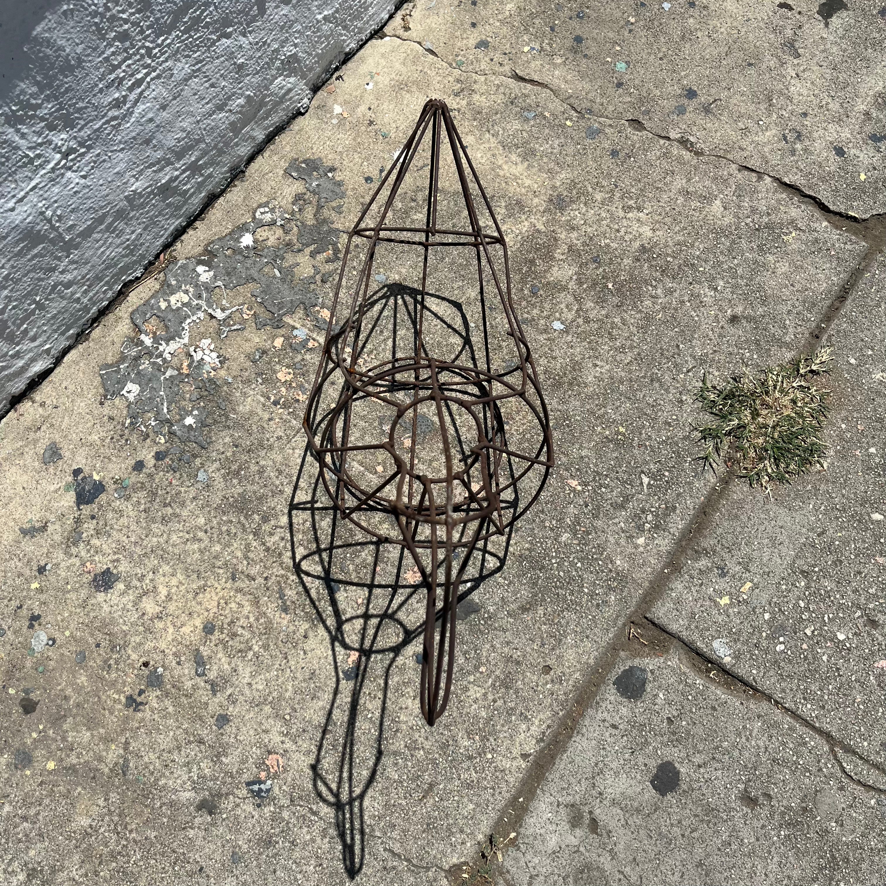Vintage Wire Frame Duck Planter