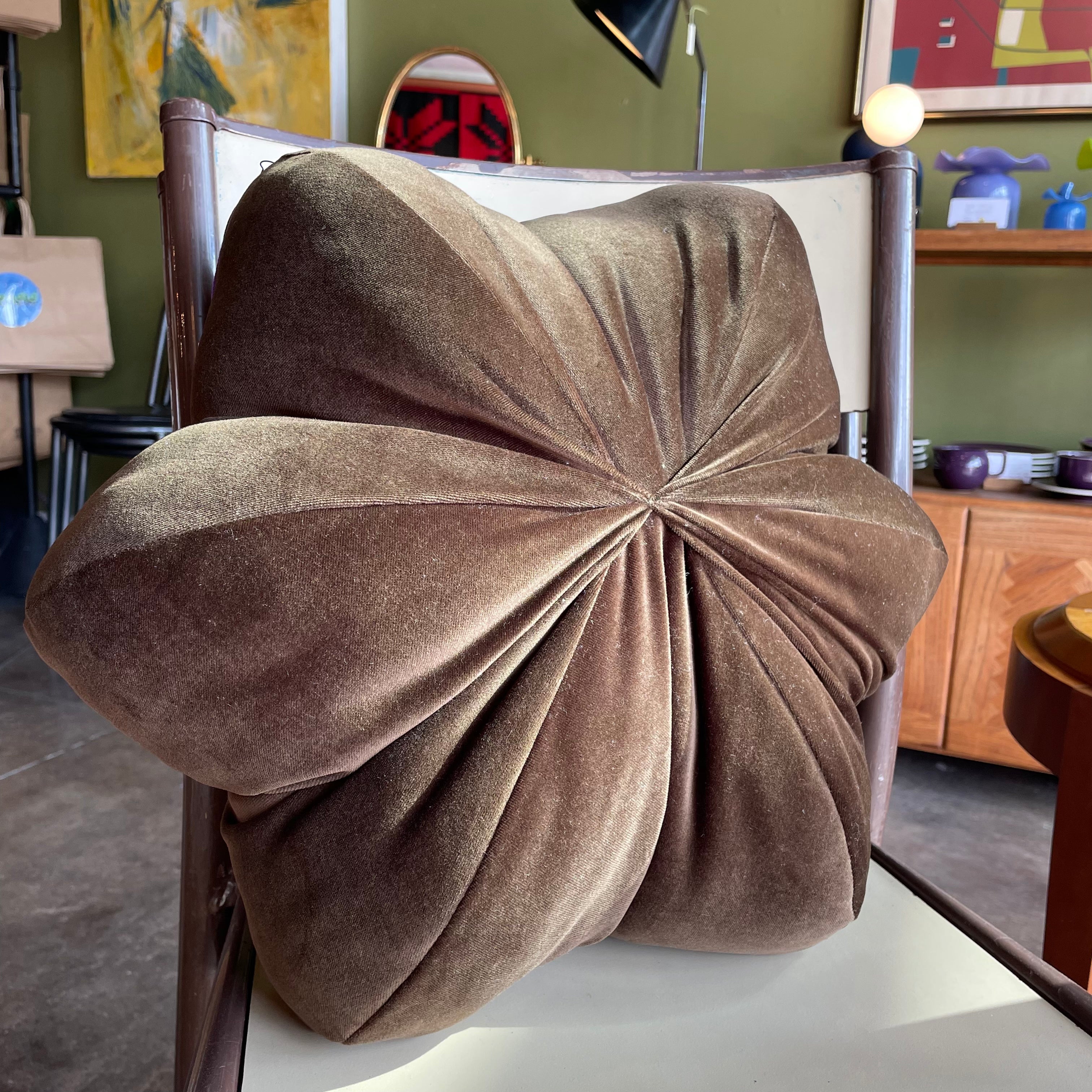 17" Star Anise Pillow by Anjia Jalac