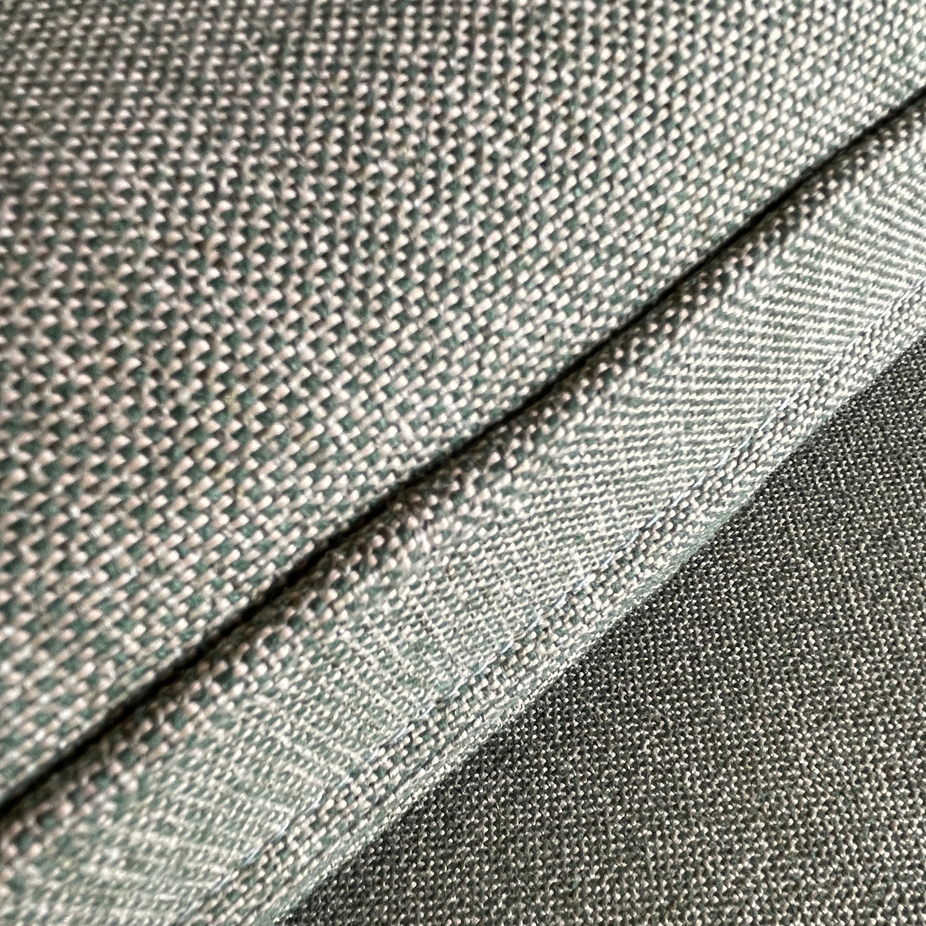Mid-century Green Tweed Loveseat - 56" L