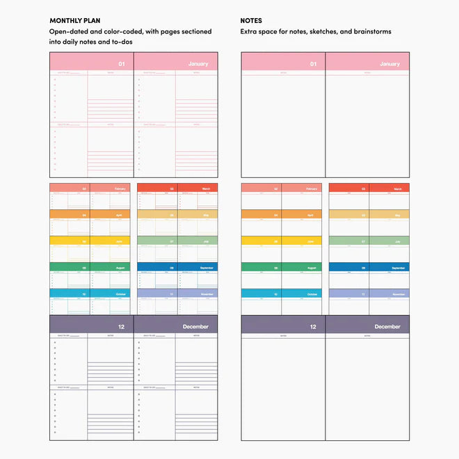 Spectrum Planner Notebook by Poketo