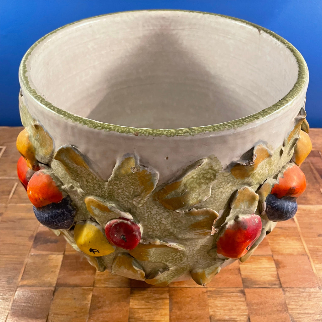Mid-century Italian Majolica Fruit Planter