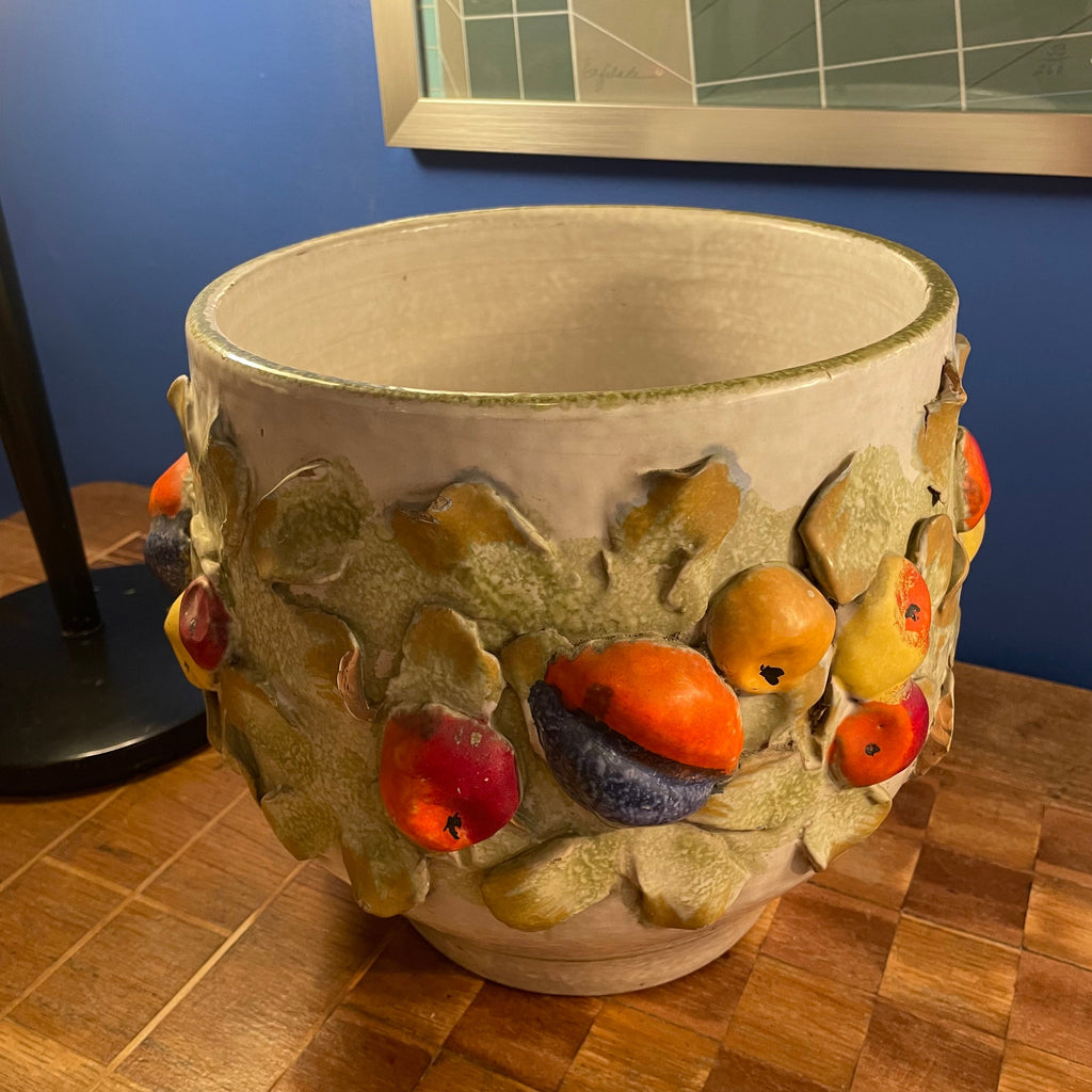 Mid-century Italian Majolica Fruit Planter