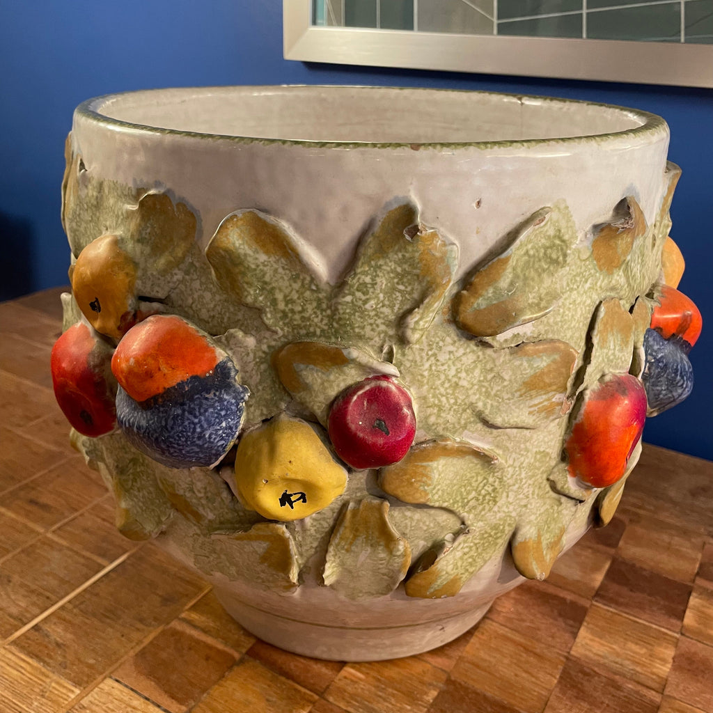 Mid-century Italian Majolica Fruit Planter