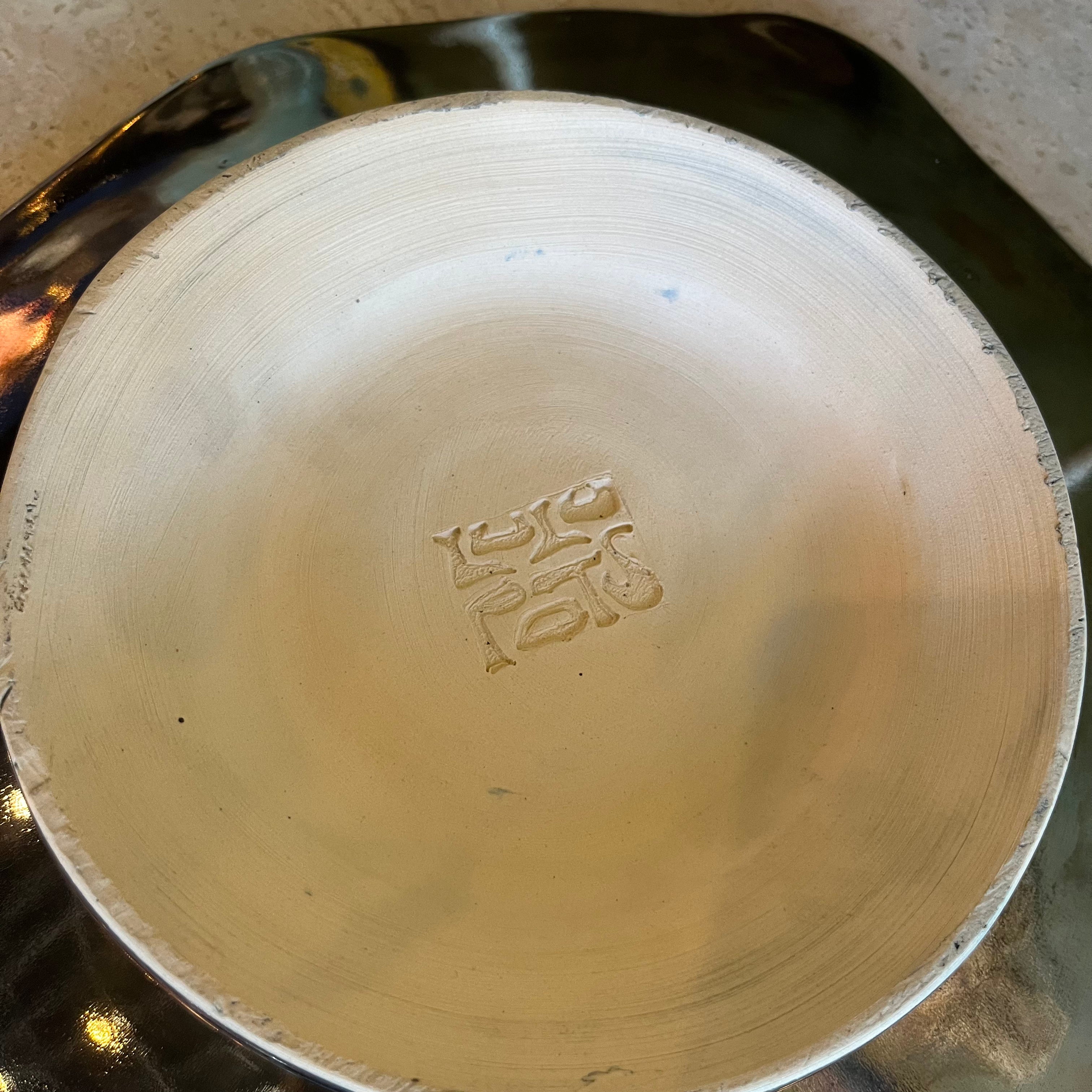 Metallic Ceramic Cake Stand by Lulupots
