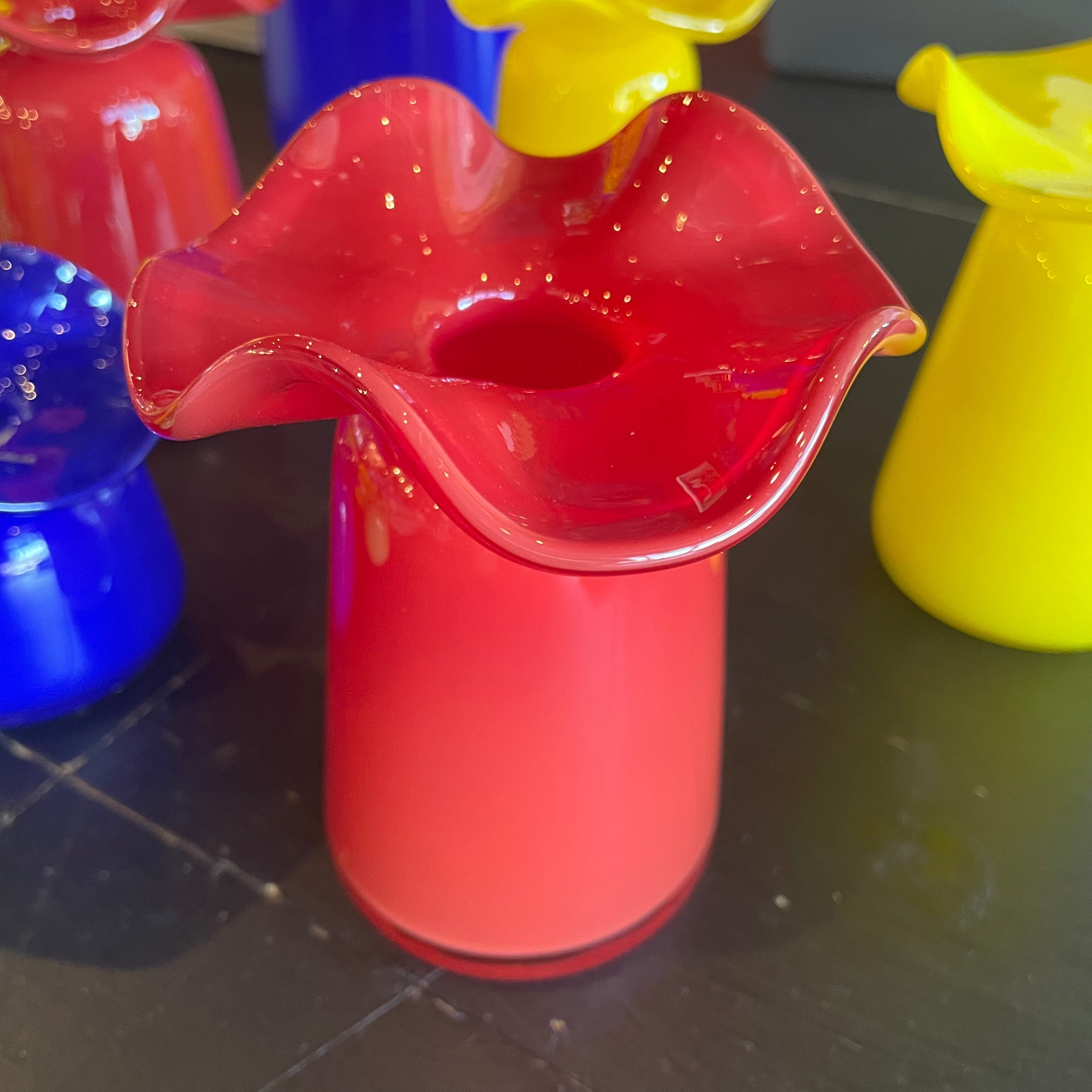 Ruffle Bud Vases by Terra Glassworks